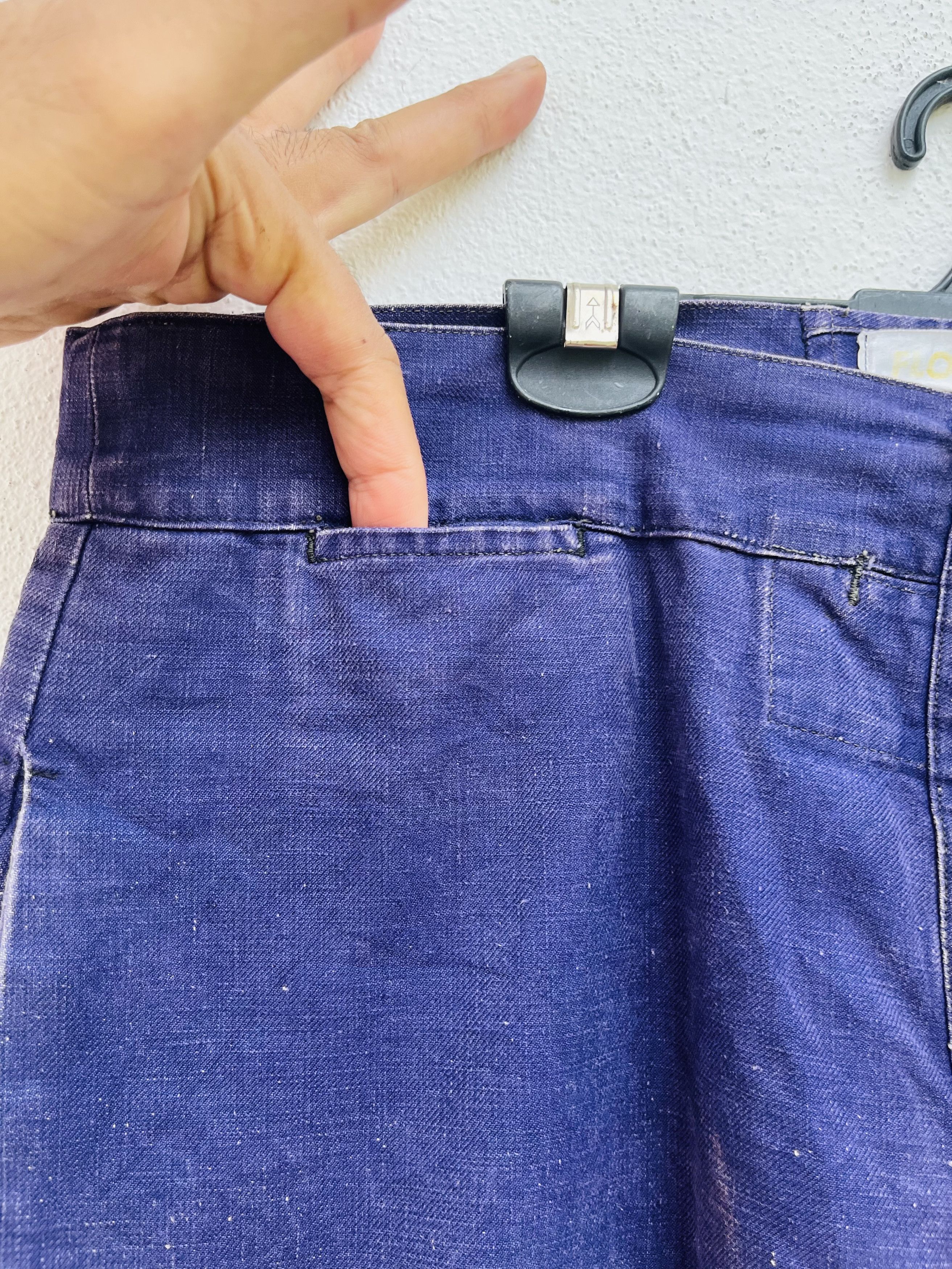 Vintage Vintage 1940s 50s Vintage French Army Work Trousers Size US 34 / EU 50 - 10 Thumbnail