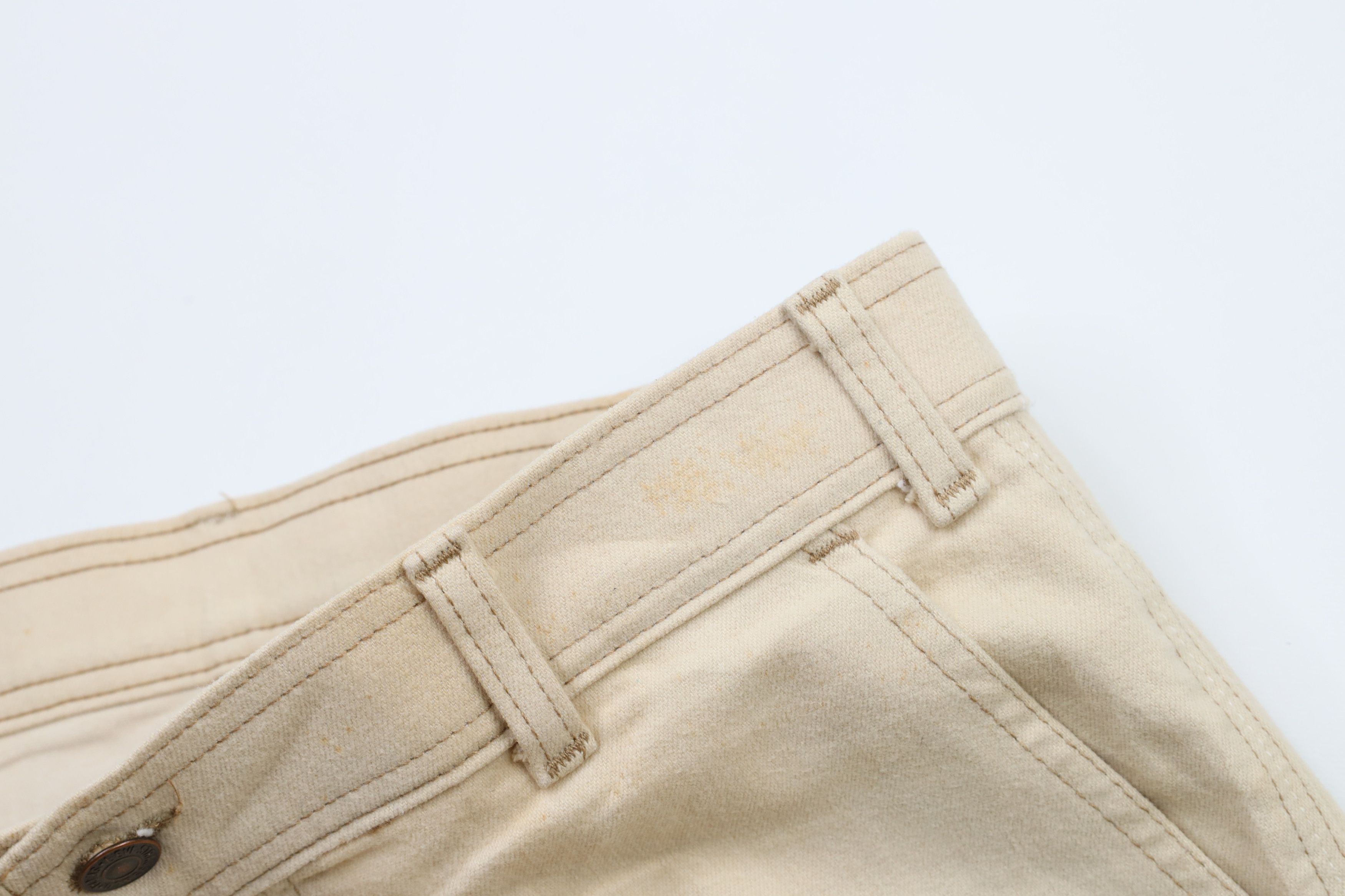 Levi's × Vintage Vintage 70s Levis Wide Leg Bell Bottoms Jeans Cream USA Size US 34 / EU 50 - 9 Thumbnail