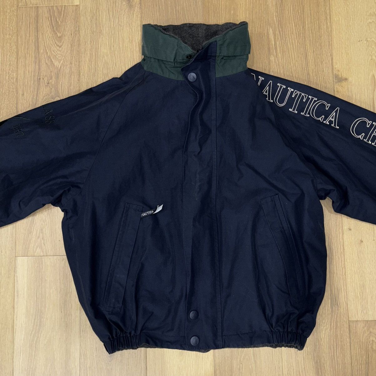 Nautica × Vintage Vintage Nautica J-Class Reversible Fleece & Nylon Jacket Size US M / EU 48-50 / 2 - 1 Thumbnail