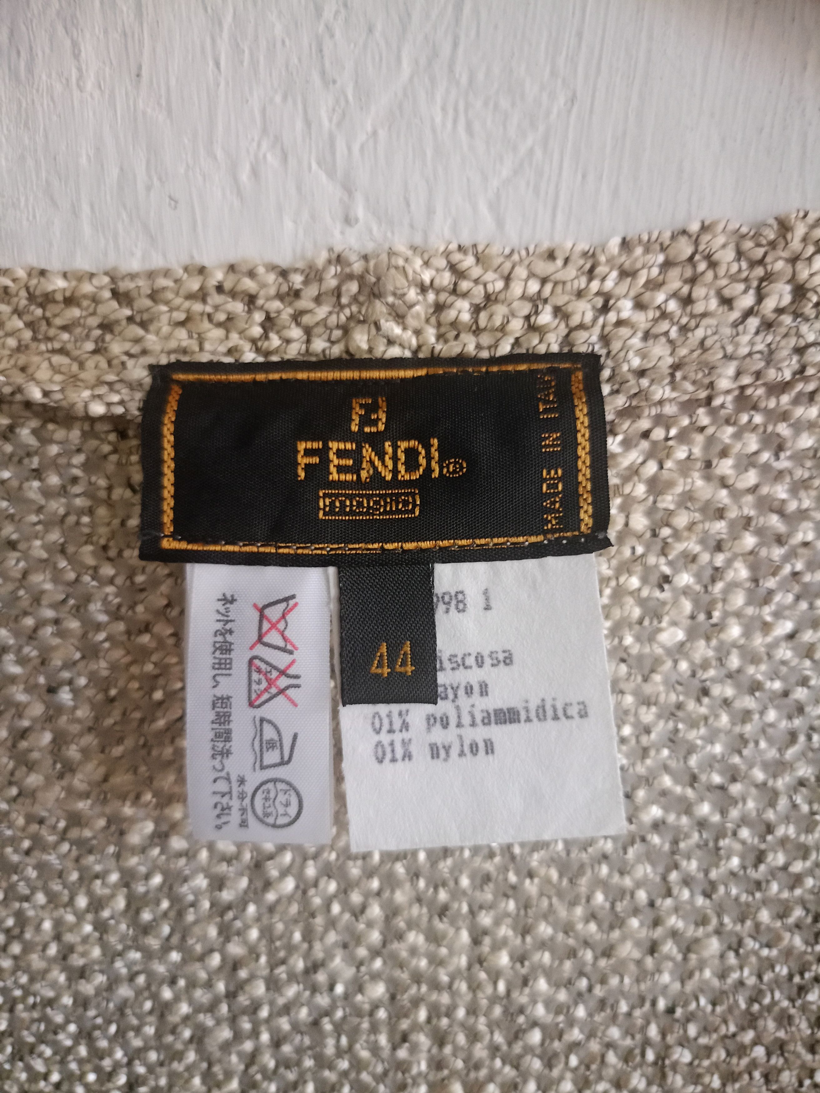 Fendi Fendi Beige Knit Cardigan Size M / US 6-8 / IT 42-44 - 8 Thumbnail