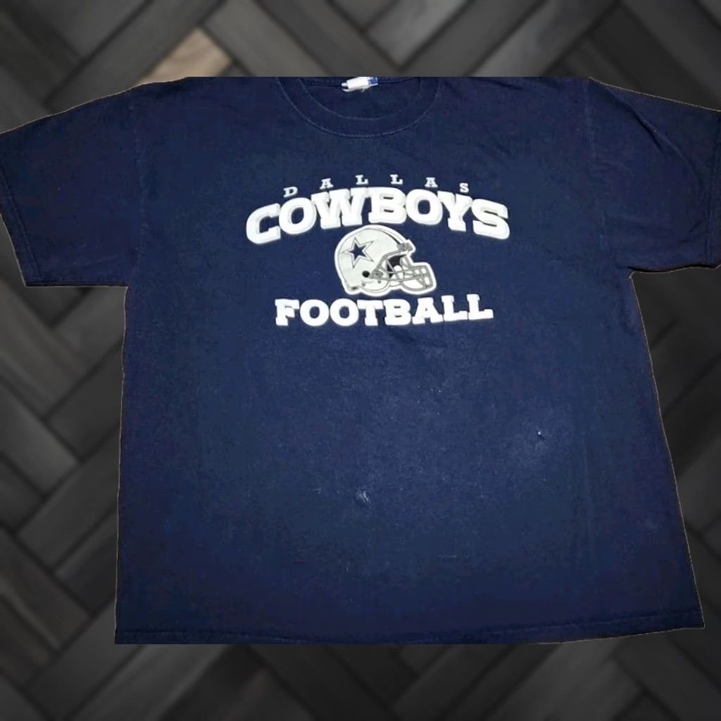 Reebok VINTAGE Reebok NFL Dallas Cowboys T Shirt Men L Blue Large Primary Logo 2000s Cowboys Mens L Blue T-Shirt Vintage Size US L / EU 52-54 / 3 - 1 Thumbnail