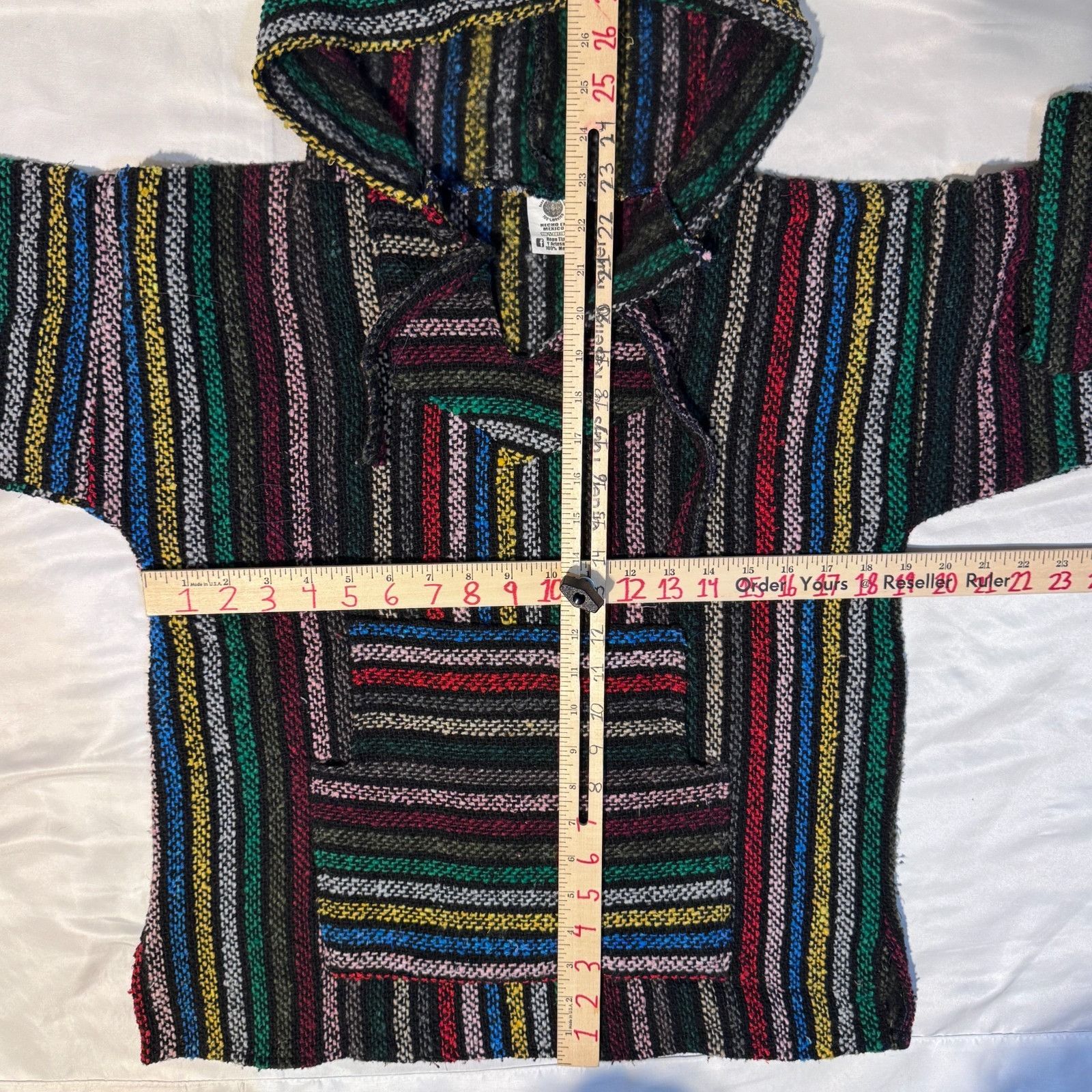 Other Baja Mexican Poncho Hoodie Pullover Drug Rug Small Serape Su Size US S / EU 44-46 / 1 - 3 Thumbnail