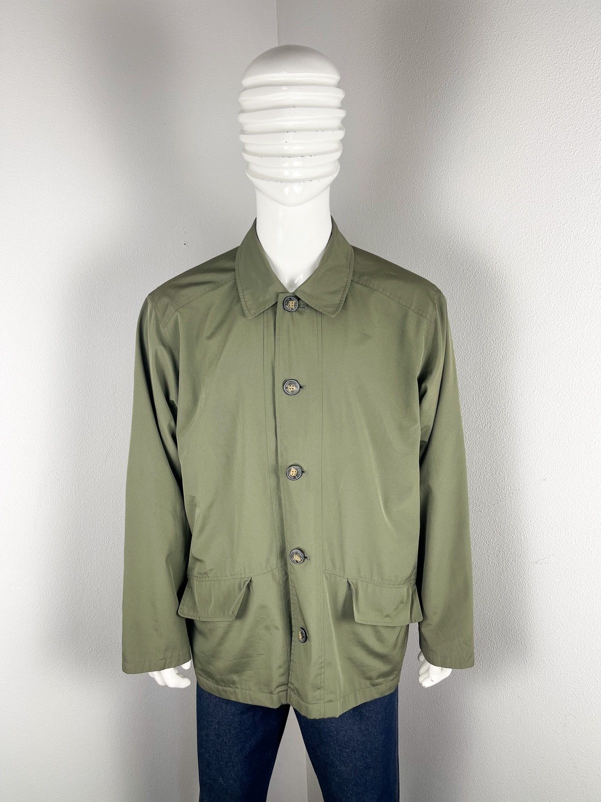 Perry Ellis Perry Ellis Portfolio mens coat Sz L dark green nylon Size US L / EU 52-54 / 3 - 1 Thumbnail