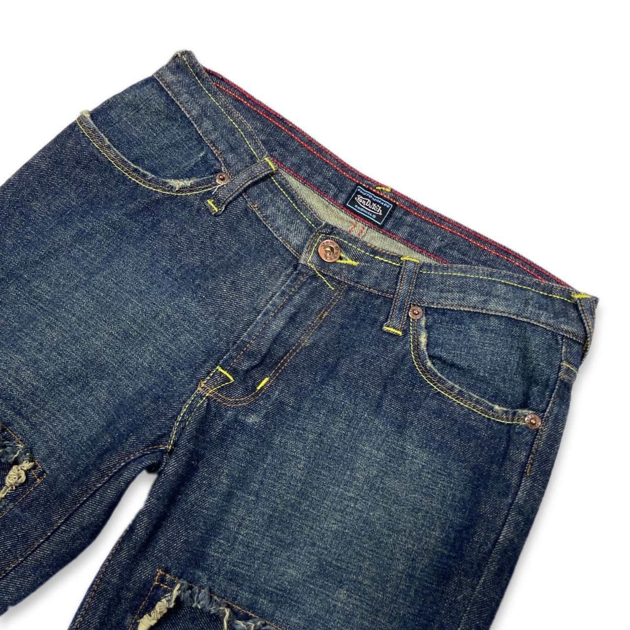 Von Dutch Von Dutch Flared Spell Out Denim Jeans Size 27" / US 4 / IT 40 - 6 Thumbnail