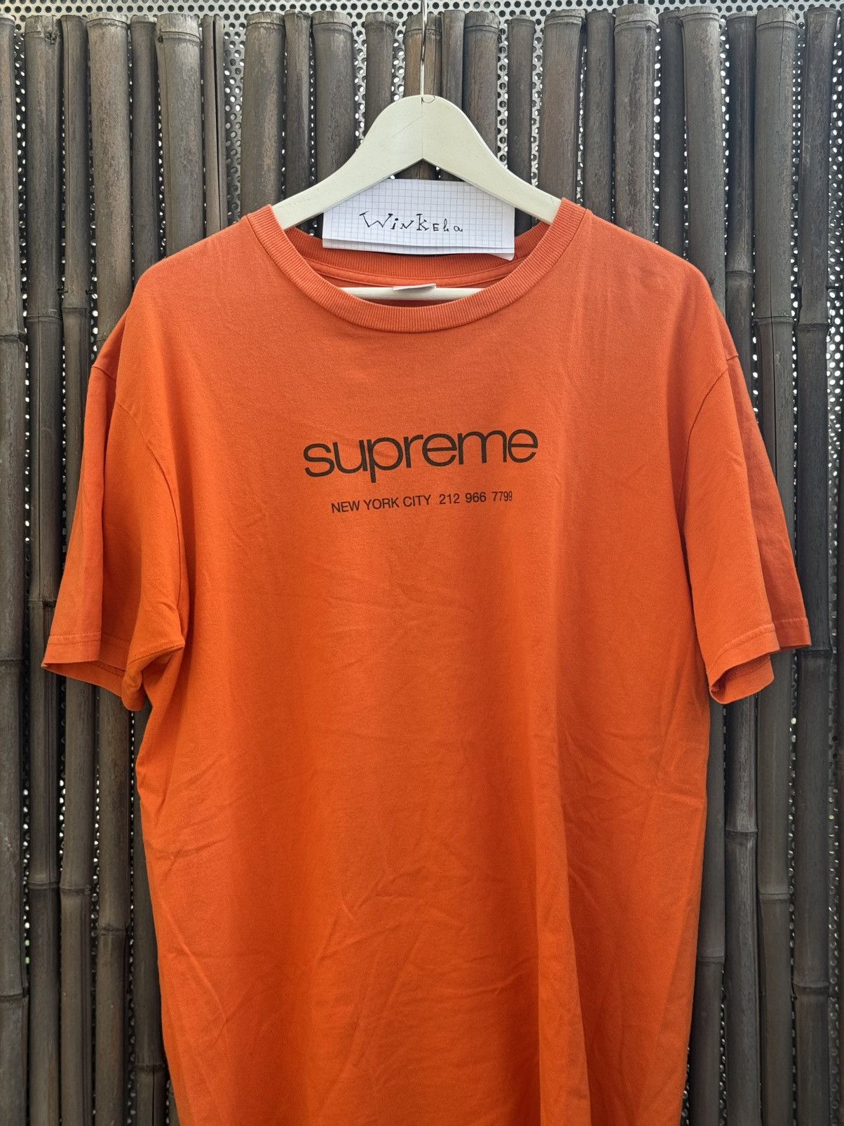 Supreme Supreme Authentic Tee 'Orange' - SS20T19 ORANGE Size US L / EU 52-54 / 3 - 4 Thumbnail