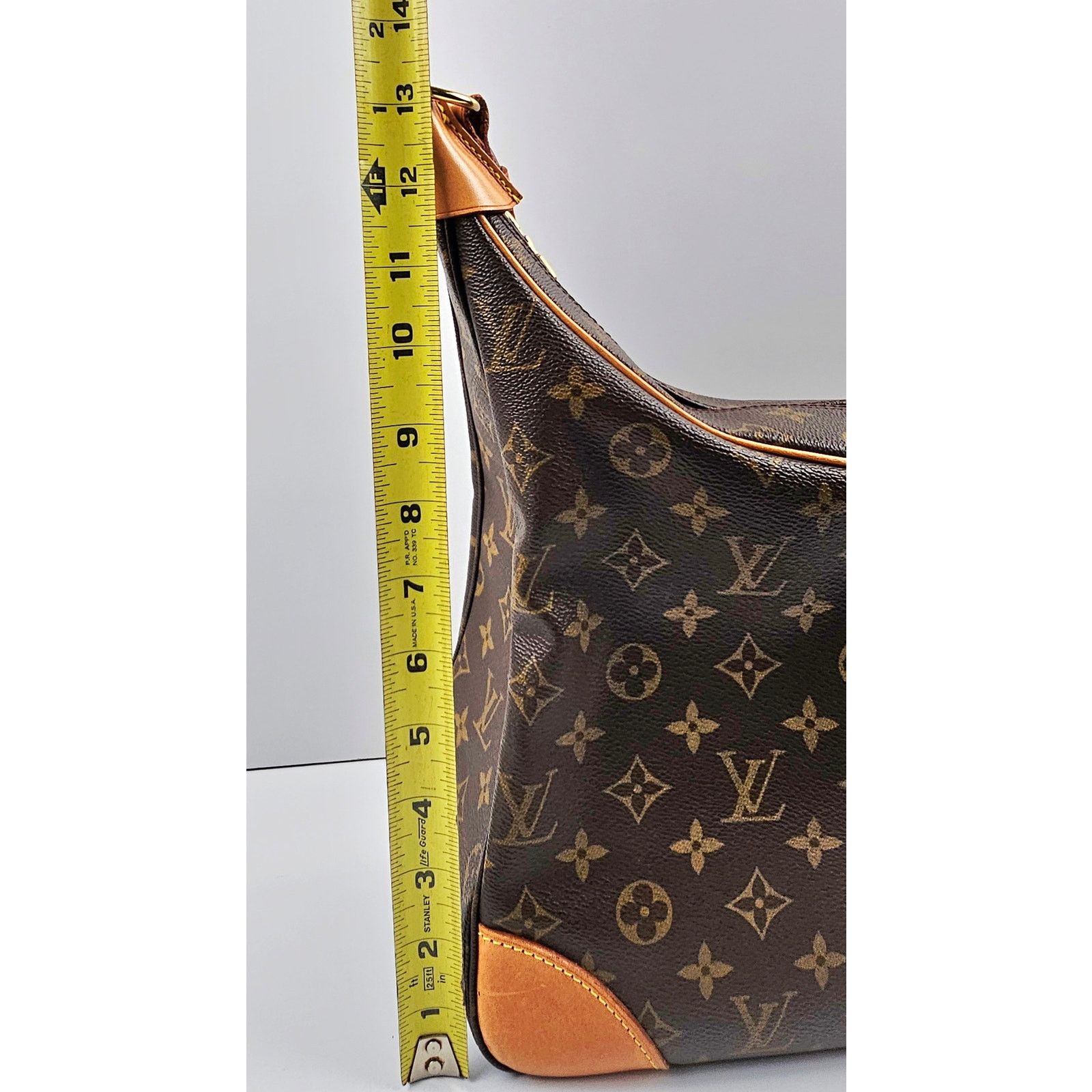 Louis Vuitton Louis Vuitton Monogram Boulogne 35 Shoulder Bag Brown Size ONE SIZE - 9 Thumbnail