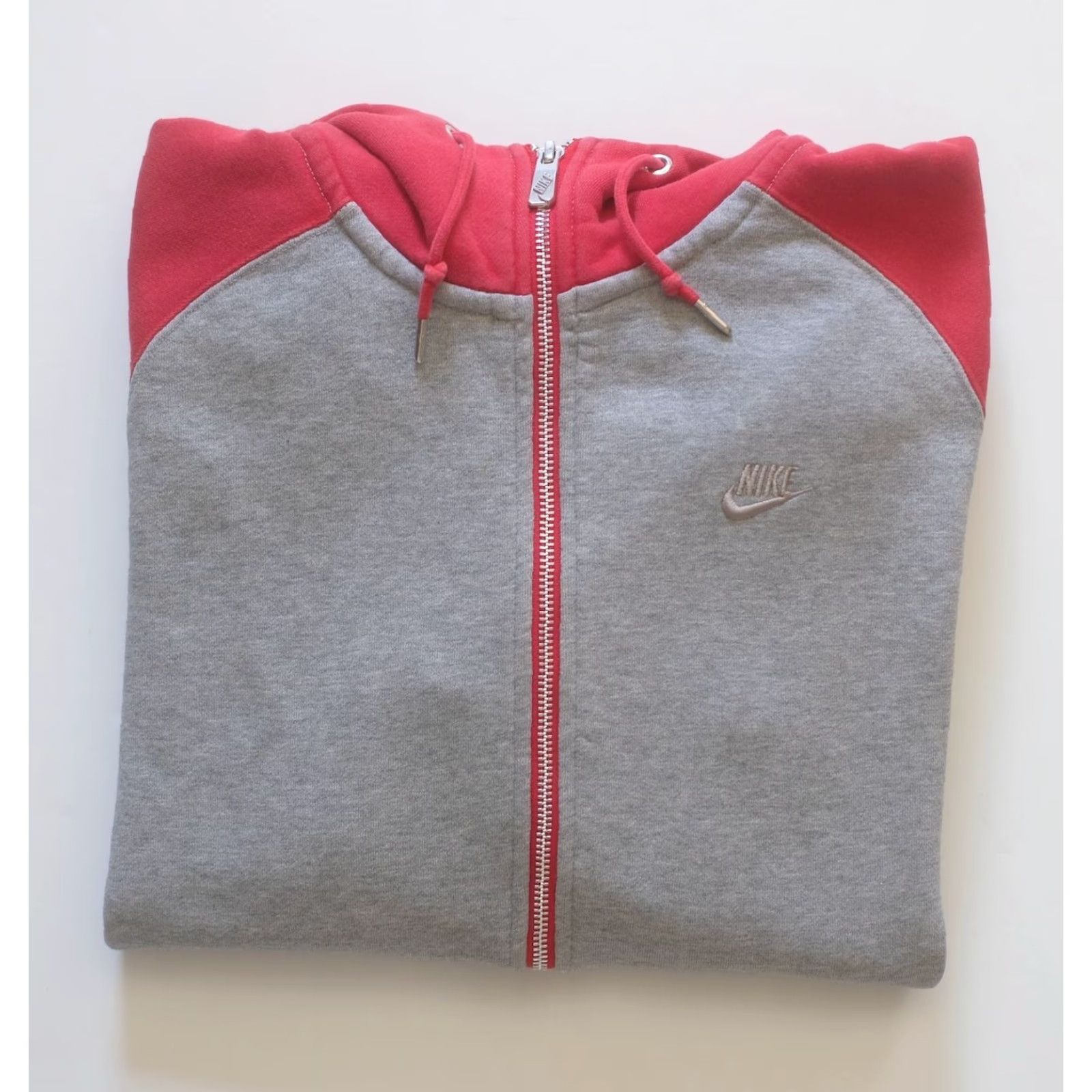 Nike VINTAGE Nike Sportswear VTG Y2K Retro Full Zip Gray Hoodie Active Sweatshirt 2011 SZ M Mens Size US M / EU 48-50 / 2 - 6 Thumbnail