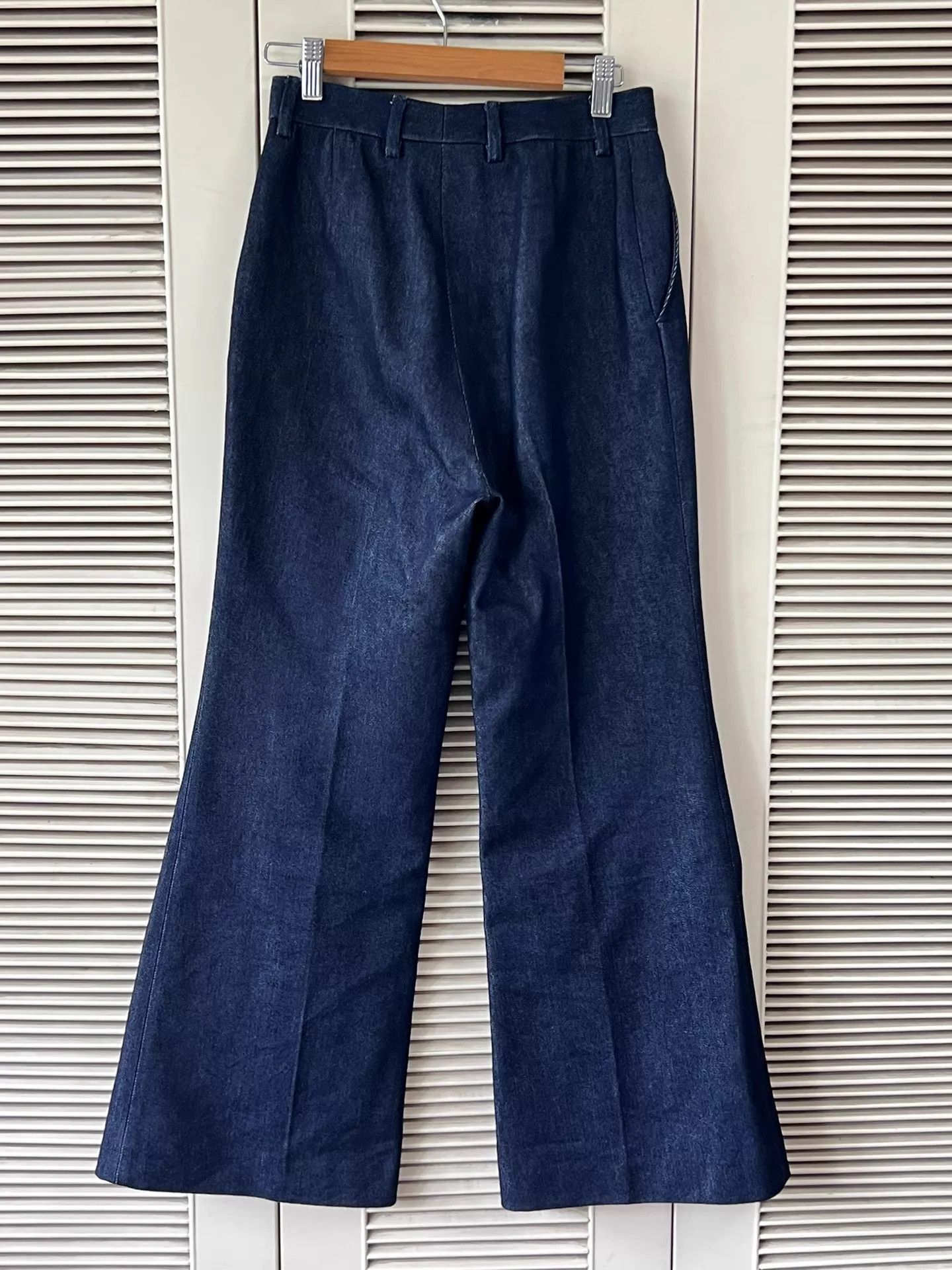 Loro Piana Loro Piana Dark Blue Wide-Leg Jeans Women's 38 MINT Size 26" / US 2 / IT 38 - 2 Thumbnail