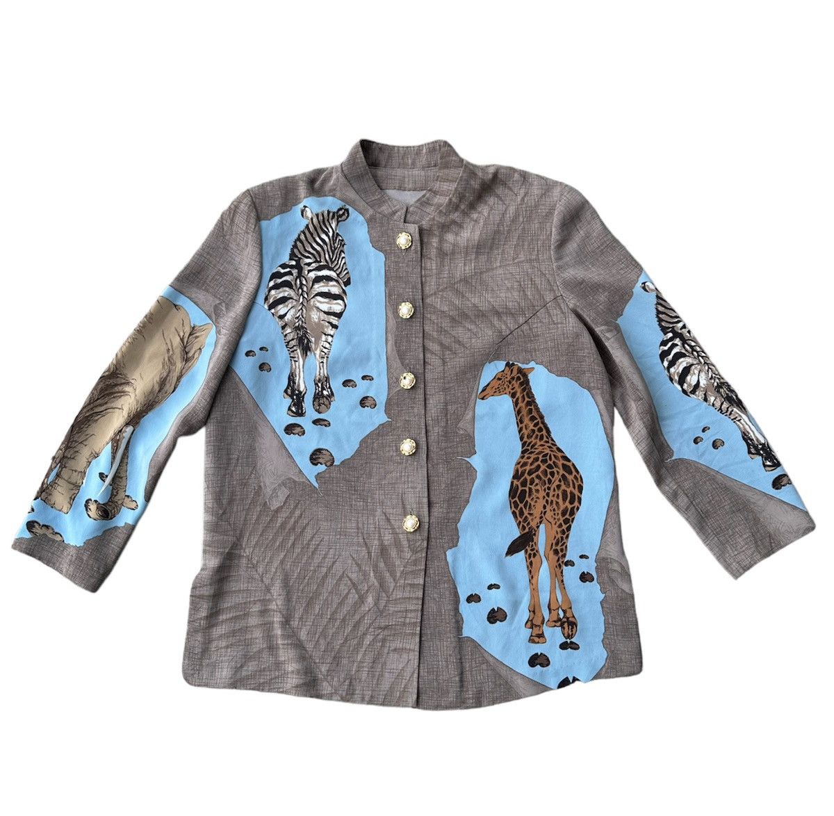 Japanese Brand animal printed silks shirts Size M / US 6-8 / IT 42-44 - 1 Thumbnail