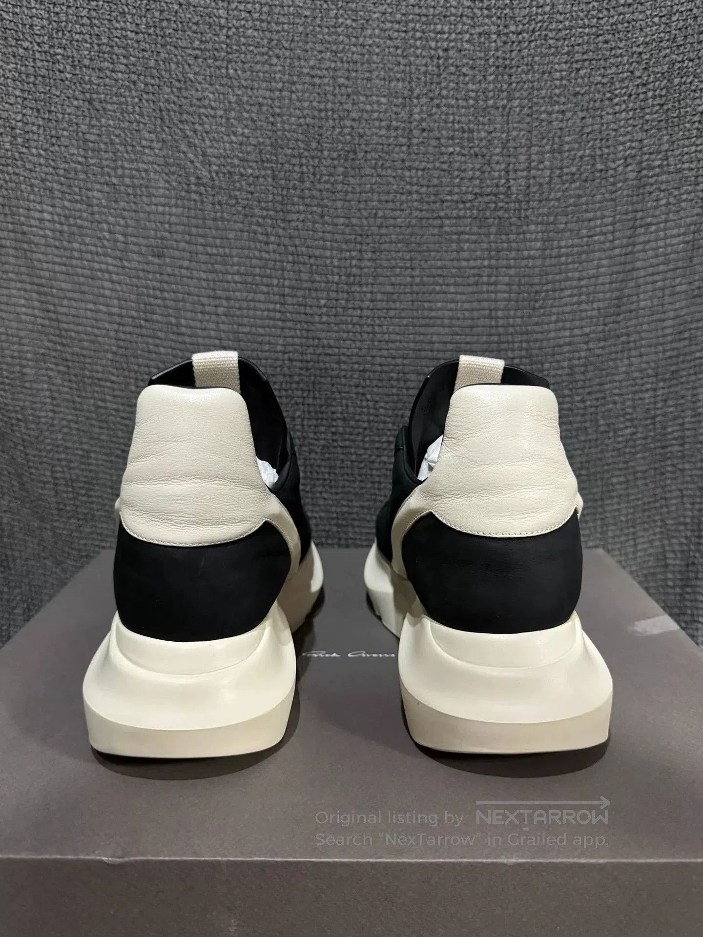 Rick Owens Rick Owens Black and White Thick Sole Sneakers. Size US 5 / EU 37 - 6 Thumbnail