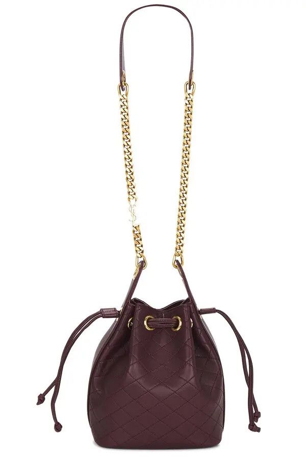 Saint Laurent Paris o1bcso1str1225 Size:OS/Cassandre Bucket Bag in Brown Size ONE SIZE - 1 Thumbnail