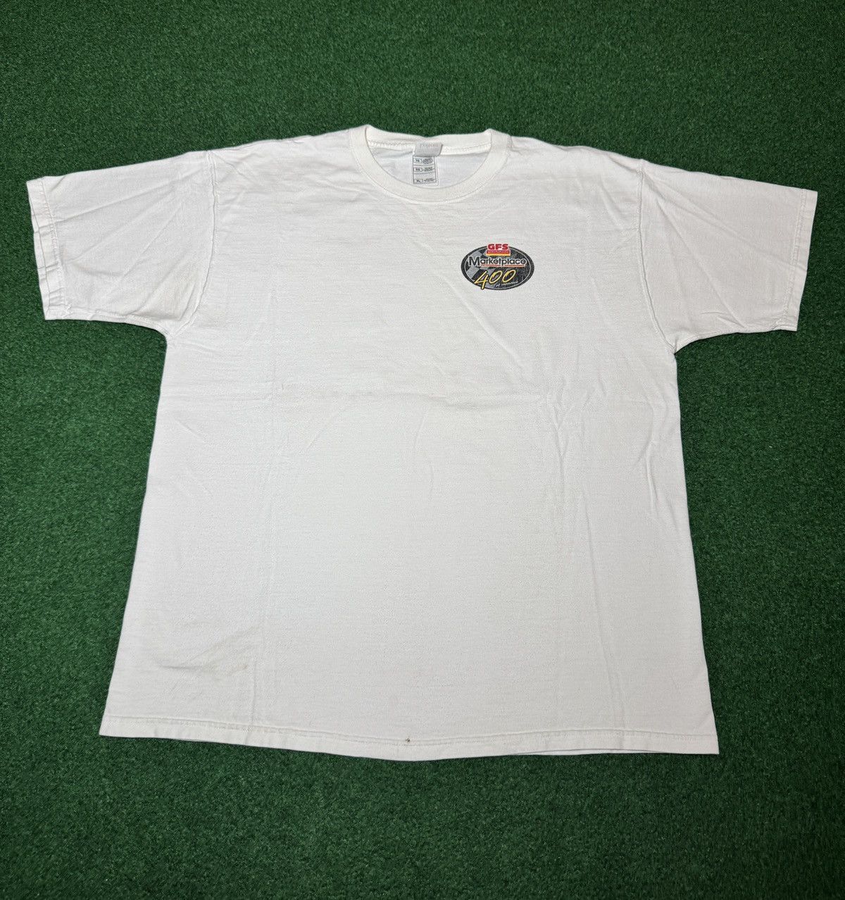 NASCAR GFS Marketplace 400 Gordon Food Racing Michigan Y2K T Shirt Size US L / EU 52-54 / 3 - 3 Thumbnail