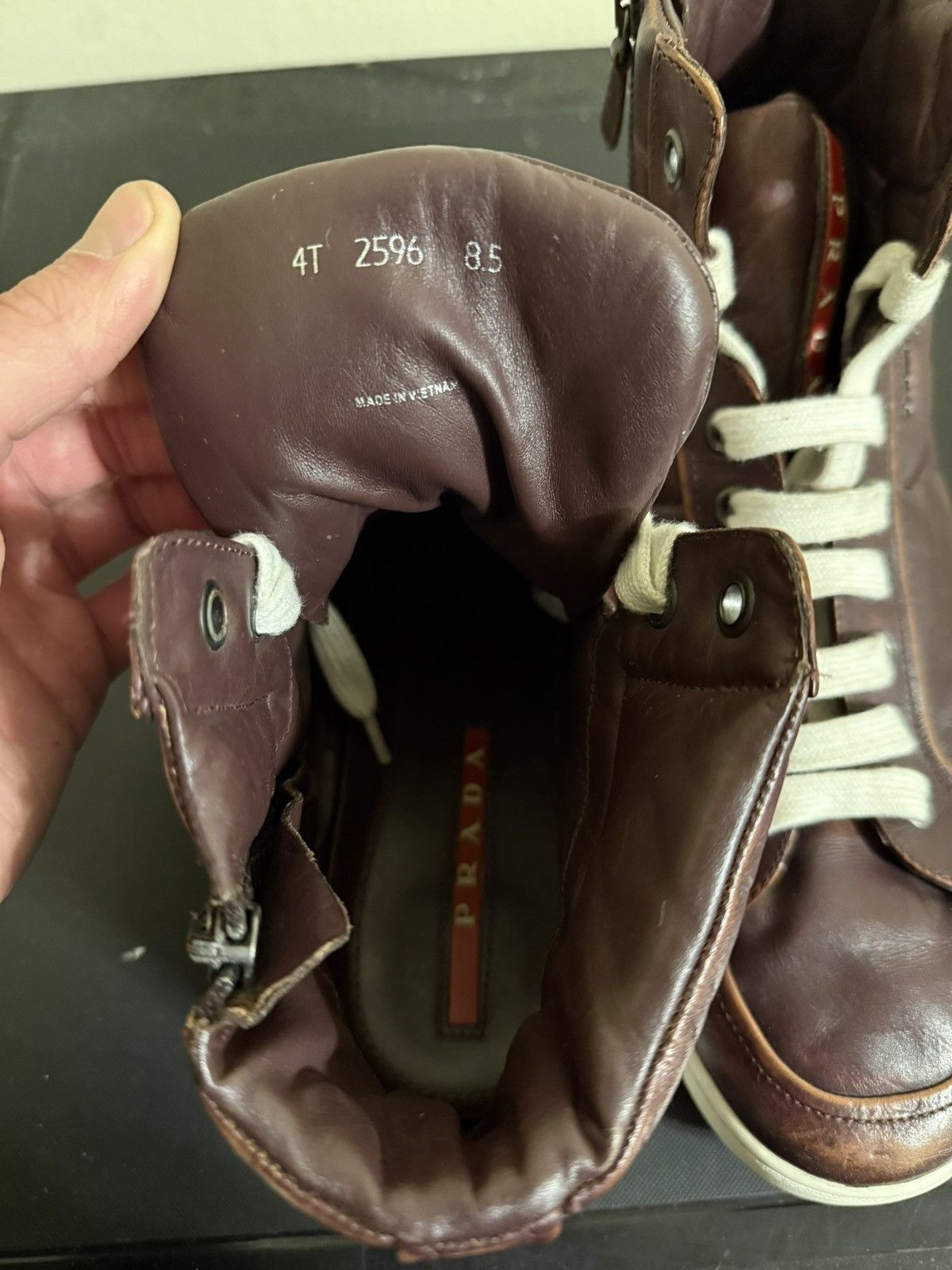 Prada Prada fidello Vintage hi-top sneakers Size US 9.5 / EU 42-43 - 5 Thumbnail