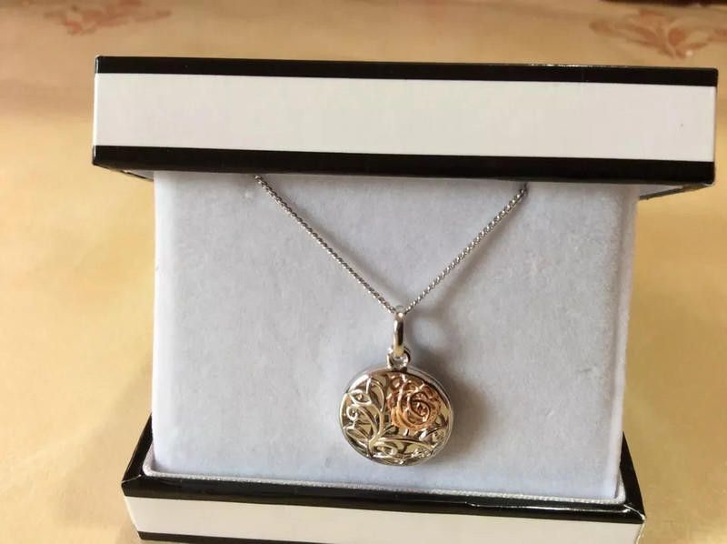Designer Keepsafe tree Neckalce Stainless Steel /9Ct gold Size ONE SIZE - 3 Thumbnail
