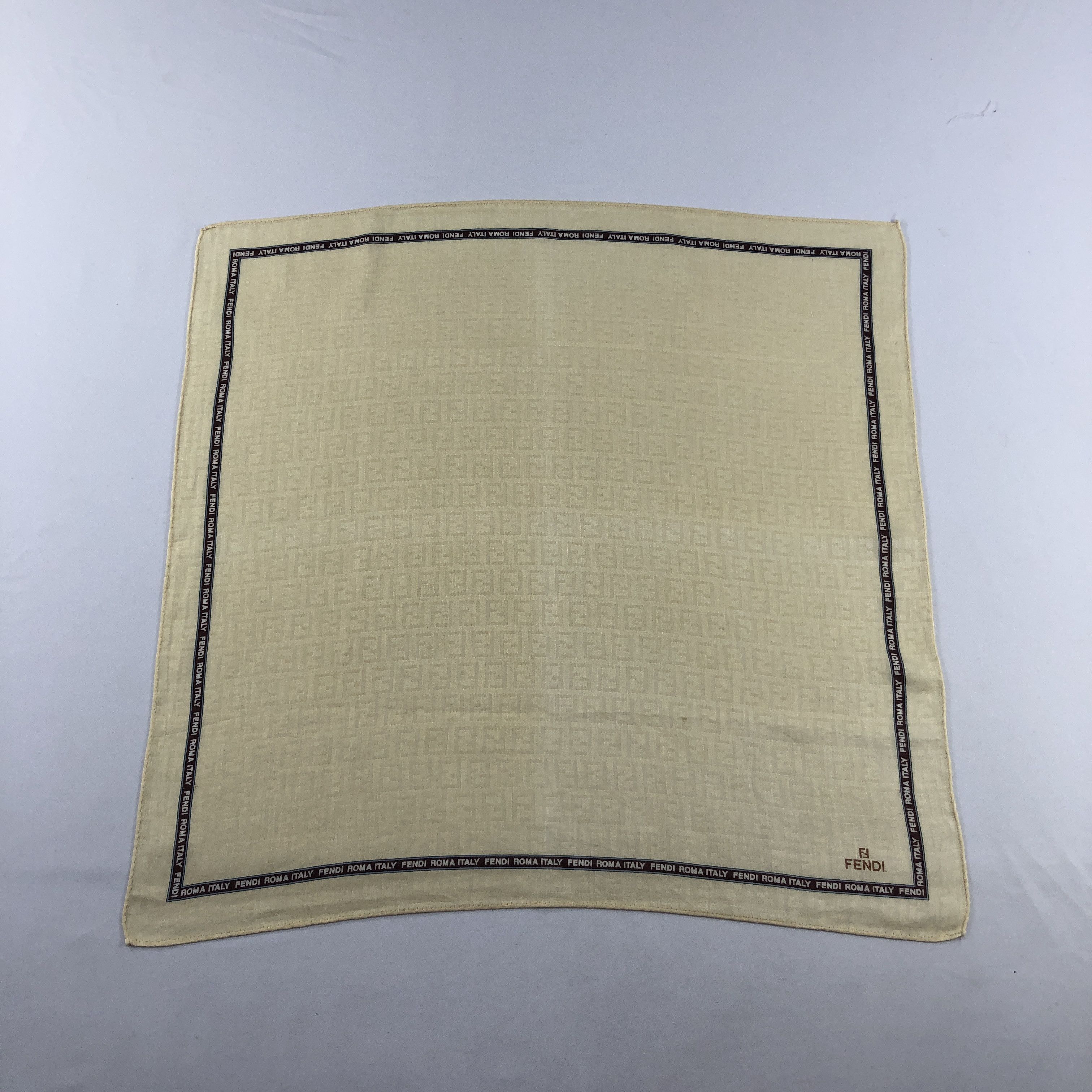 Japanese Brand Fendi Handkerchief Neckerchief Bandana H3075 Size ONE SIZE - 1 Thumbnail