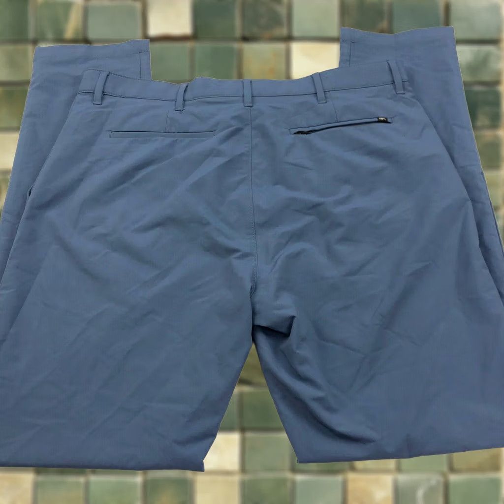 Banana Republic Banana Republic Chino Pants 38x34 Flat Front Tech Stretch Button Belt Loops Blue Regular Men’s Pants 38 W 34 L Modern American Size US 38 / EU 54 - 1 Thumbnail