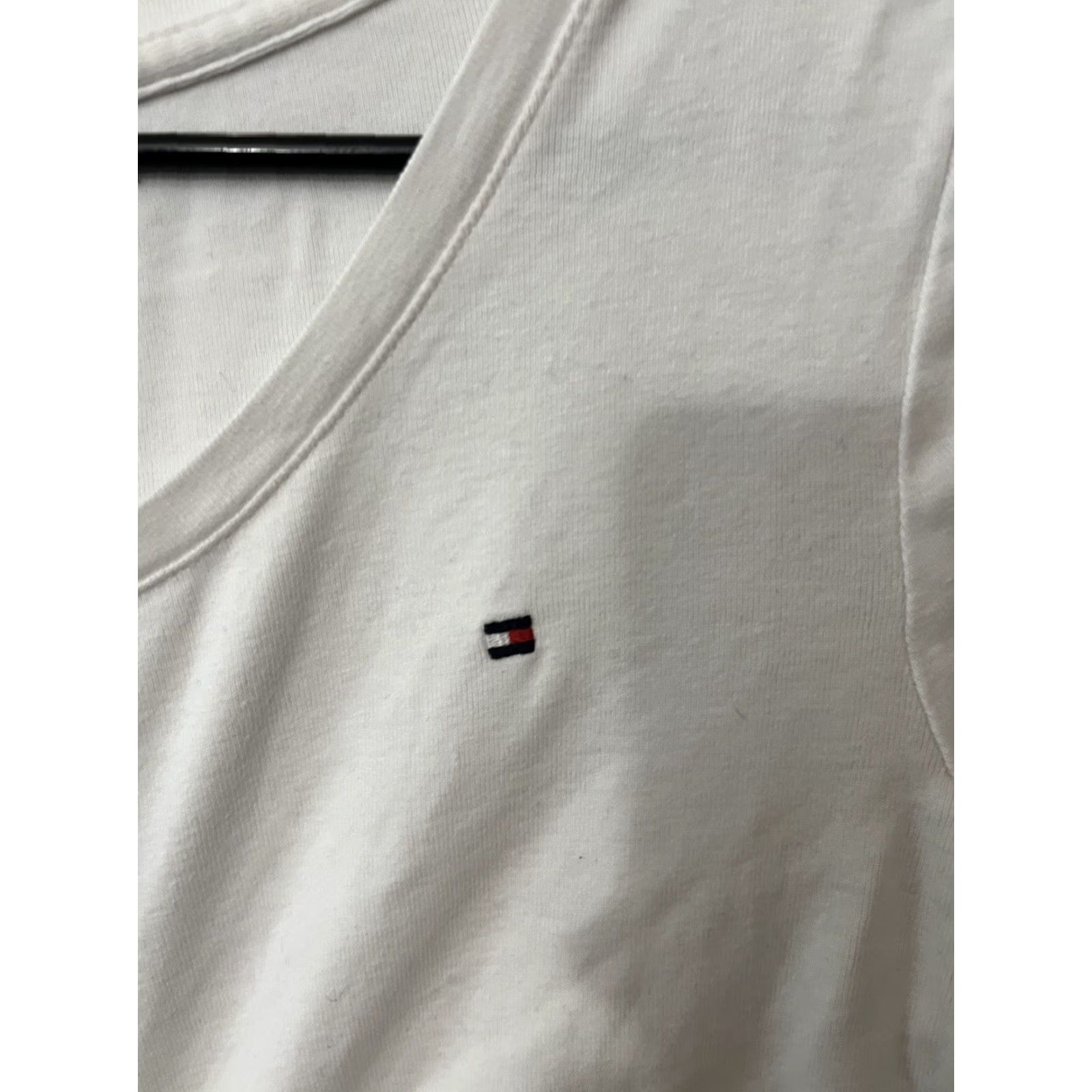 Tommy Hilfiger Tommy Hilfiger Shirt Womens Adult Medium White Long Sleeve Casual Preppy Size M / US 6-8 / IT 42-44 - 3 Thumbnail