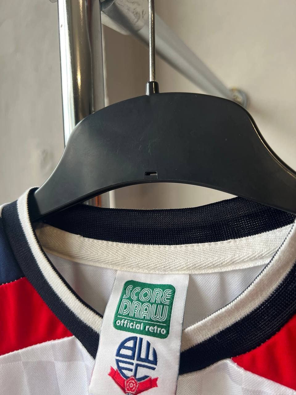 Vintage 1989 BOLTON WANDERERS RETRO REMAKE HOME SOCCER JERSEY SHIRT Size US S / EU 44-46 / 1 - 9 Thumbnail