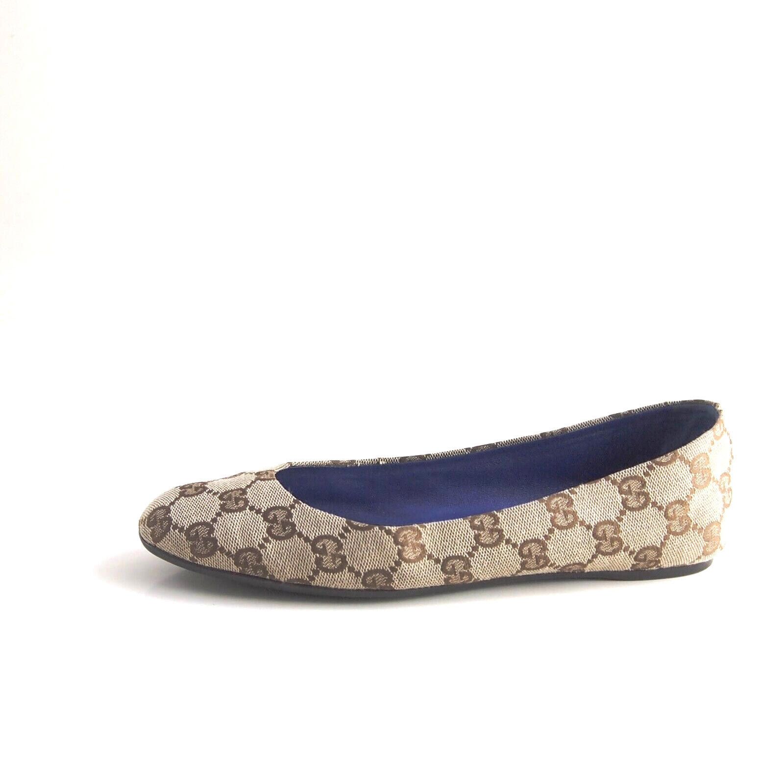 Gucci Gucci Ballet Flats Brown Supreme GG Canvas EU 36.5 US 6.5 Size US 6.5 / IT 36.5 - 1 Thumbnail