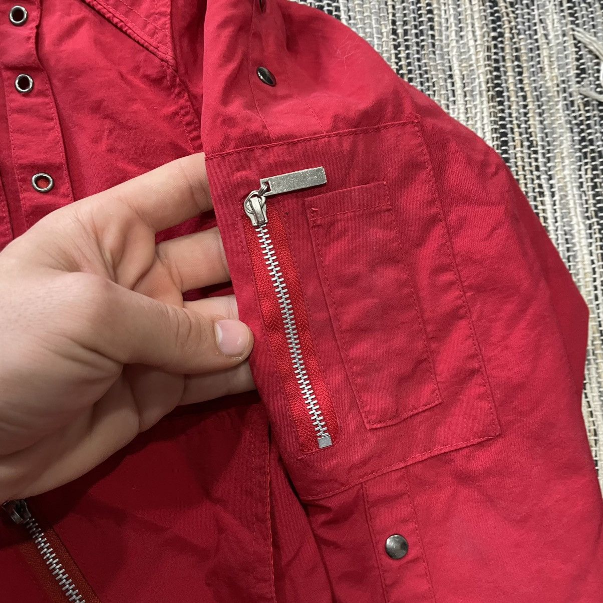 Diesel × If Six Was Nine Diesel y2k bomber punk chrome jacket rock desert parachute Size M / US 6-8 / IT 42-44 - 3 Thumbnail