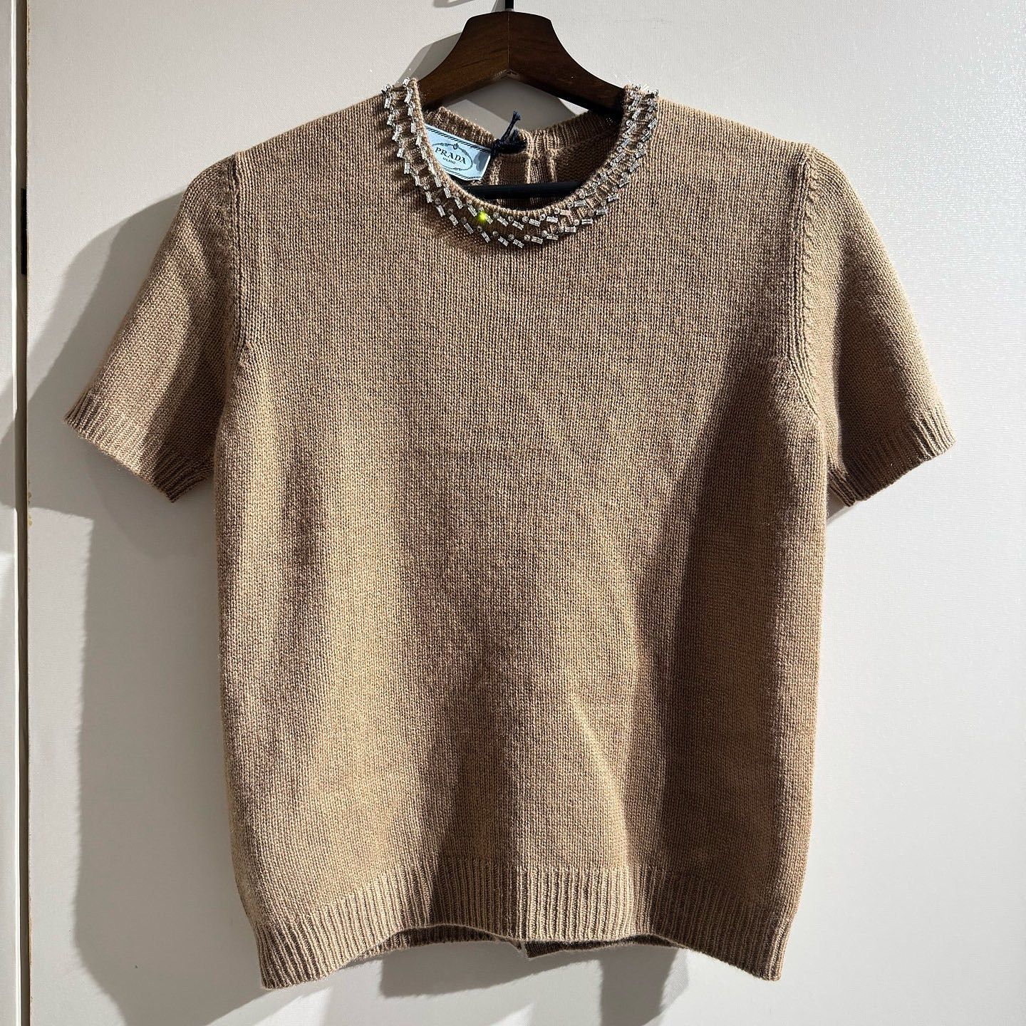Prada Prada Crystal Collar Knit Sweater Size 40 Size S / US 4 / IT 40 - 1 Thumbnail