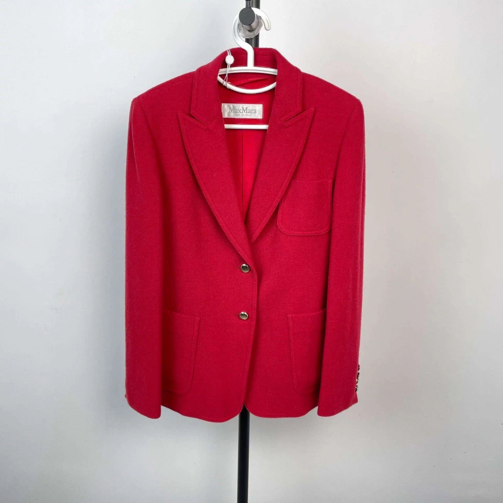 Max Mara Max Mara Red Cashmere Coat Women's 165/88 Size M / US 6-8 / IT 42-44 - 1 Thumbnail
