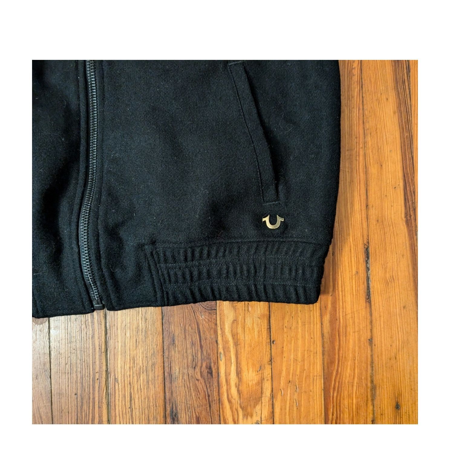 True Religion True Religion Black/Gold Mens Medium Varsity Jacket NWT Size US M / EU 48-50 / 2 - 5 Thumbnail