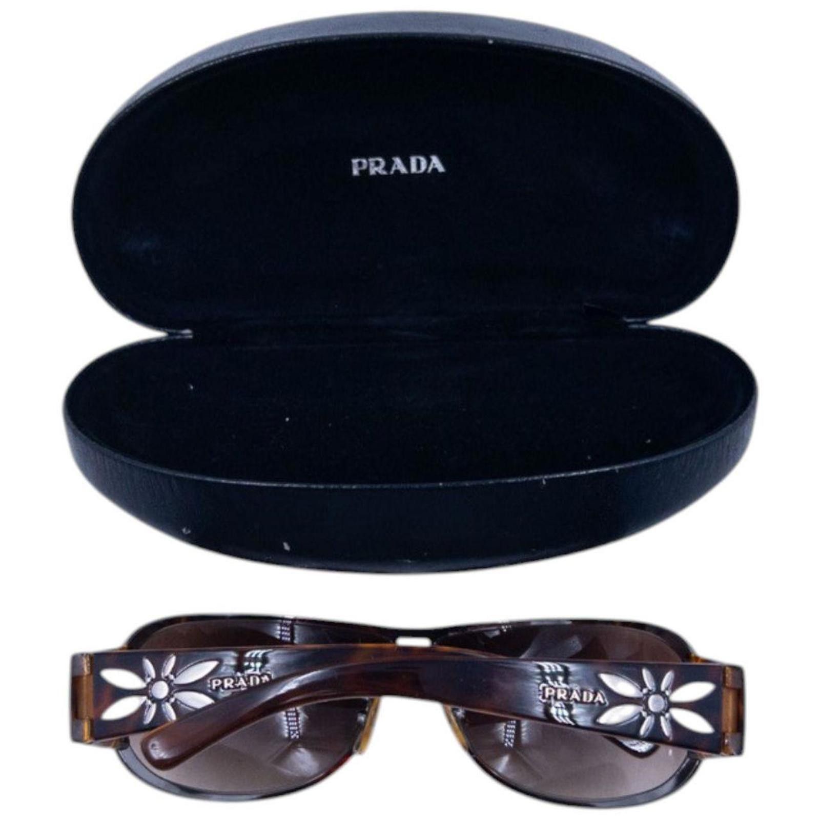 Prada Vintage Prada FlowerTortoise Shell Sunglasses Size ONE SIZE - 8 Thumbnail