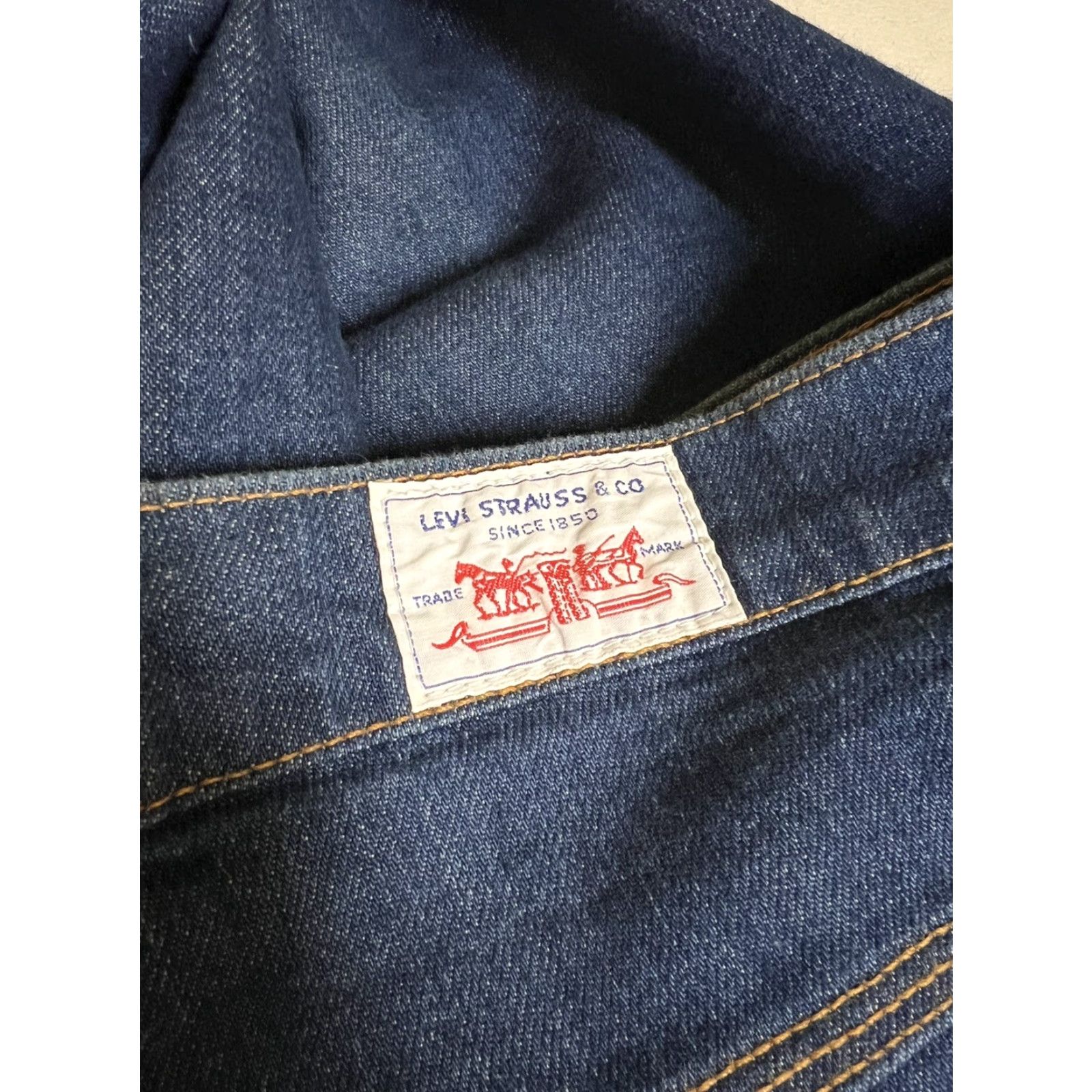 Levi's VINTAGE Levi’s Orange Tab Plowboy Jeans 42x34 Straight Leg High Waist Men Regular 34 In Blue Cotton Denim Jeans Size US 42 / EU 58 - 7 Thumbnail