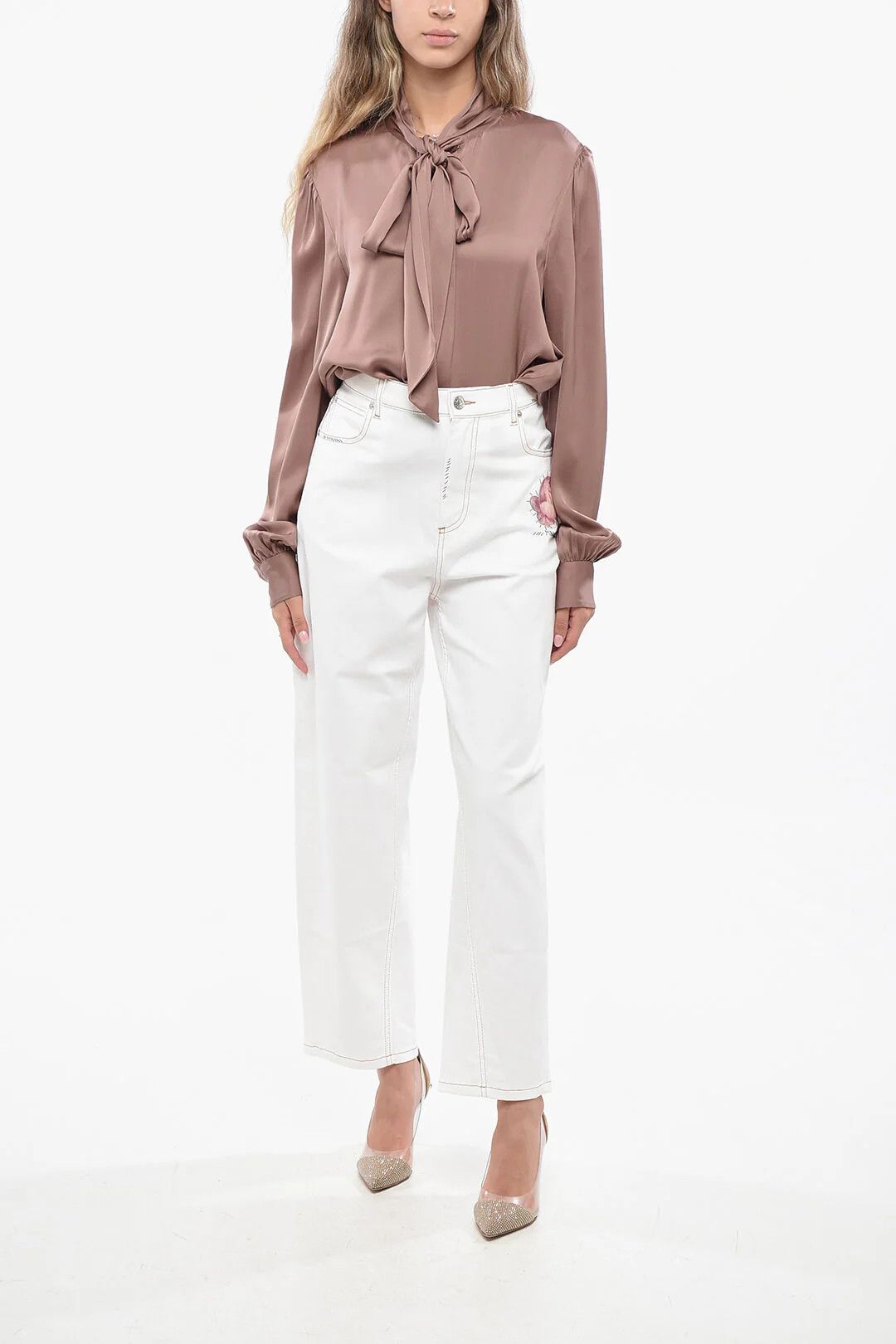 Marni og1mm0326 5-Pocket Wide-Leg Pant in White Size 28" / US 6 / IT 42 - 3 Thumbnail