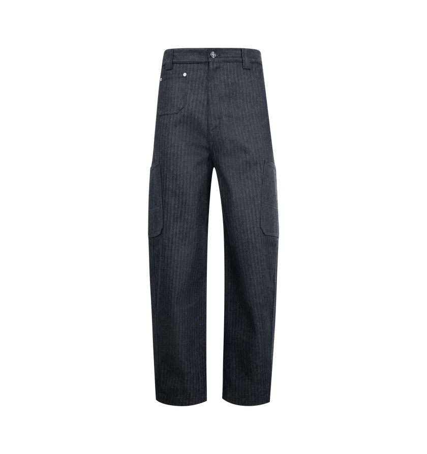 Givenchy o1h1sh11225 Cargo Twisted Leg Pant in Dark Blue Size US 34 / EU 50 - 1 Thumbnail