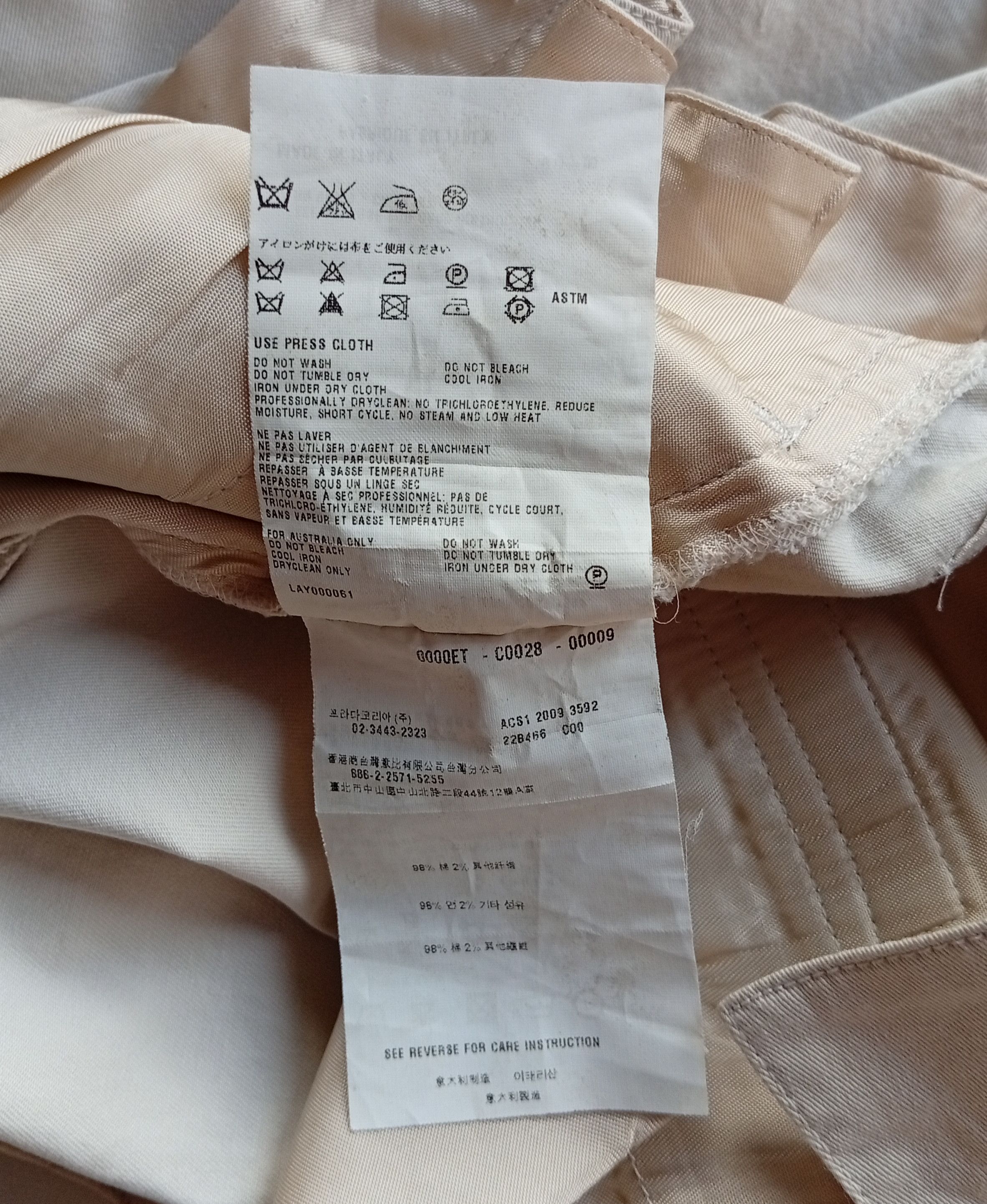 Prada Prada stretch trouser pants Size 29" - 10 Thumbnail