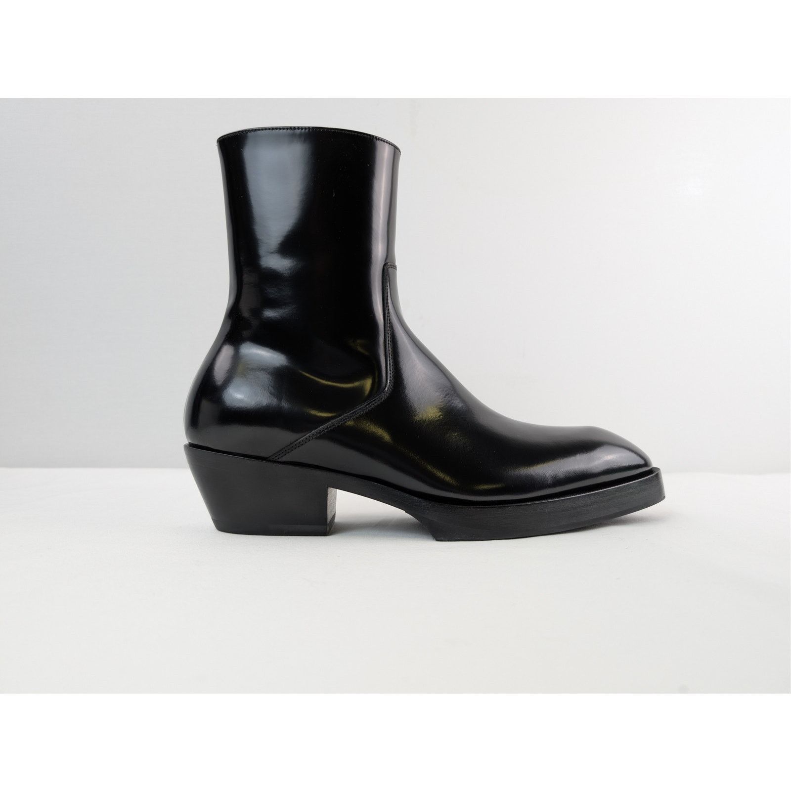 Bottega Veneta o1rshd1 Texas Calf Dalton Ankle Boots in Black Size US 9 / EU 42 - 1 Thumbnail