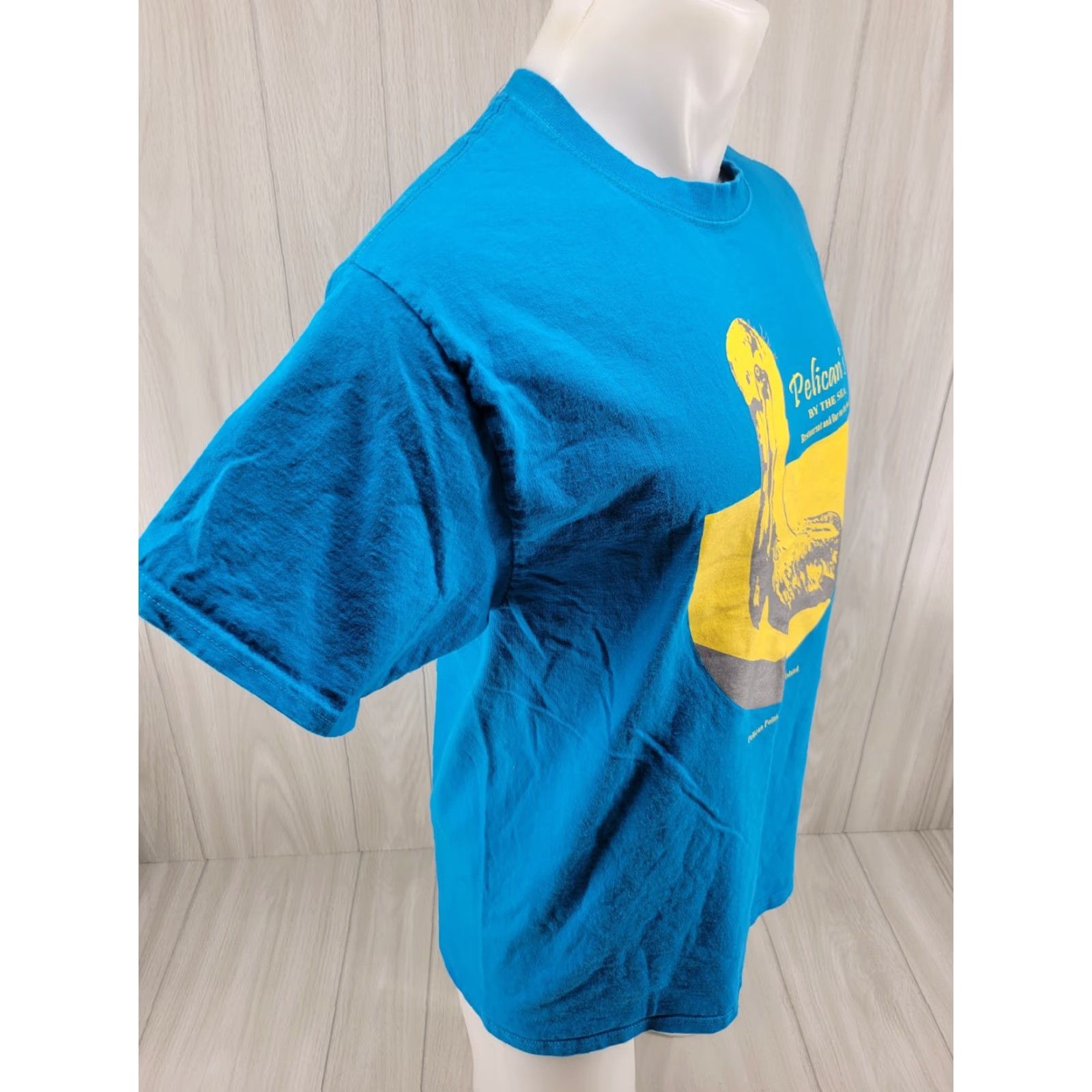 Hanes Hanes Pelican's By The Sea Bahama Island Shirt Blue L Mens T-Shirt Short Sleeve Vintage No Size US L / EU 52-54 / 3 - 6 Thumbnail
