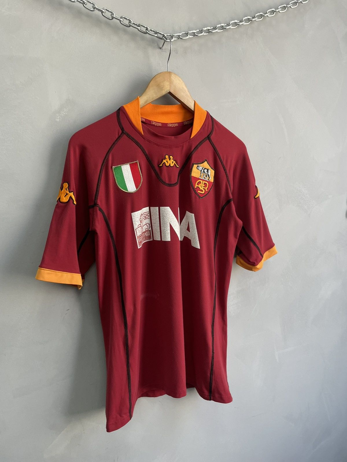 Kappa Ac Roma soccer jersey y2k blokecore hype Size US M / EU 48-50 / 2 - 2 Thumbnail