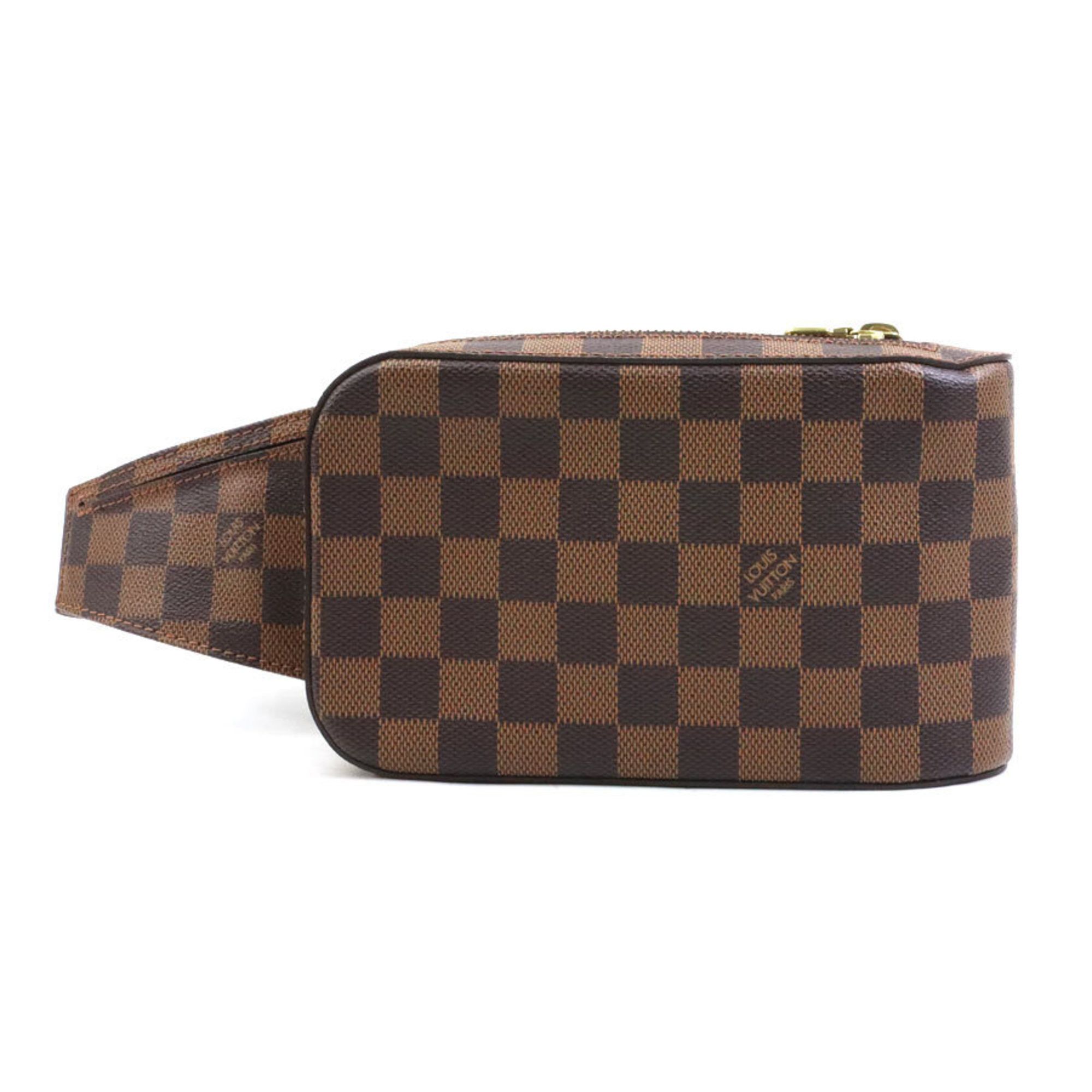 Louis Vuitton Body Bag Waist Damier Geronimos Canvas Brown Gold Men's N51994 e59952a