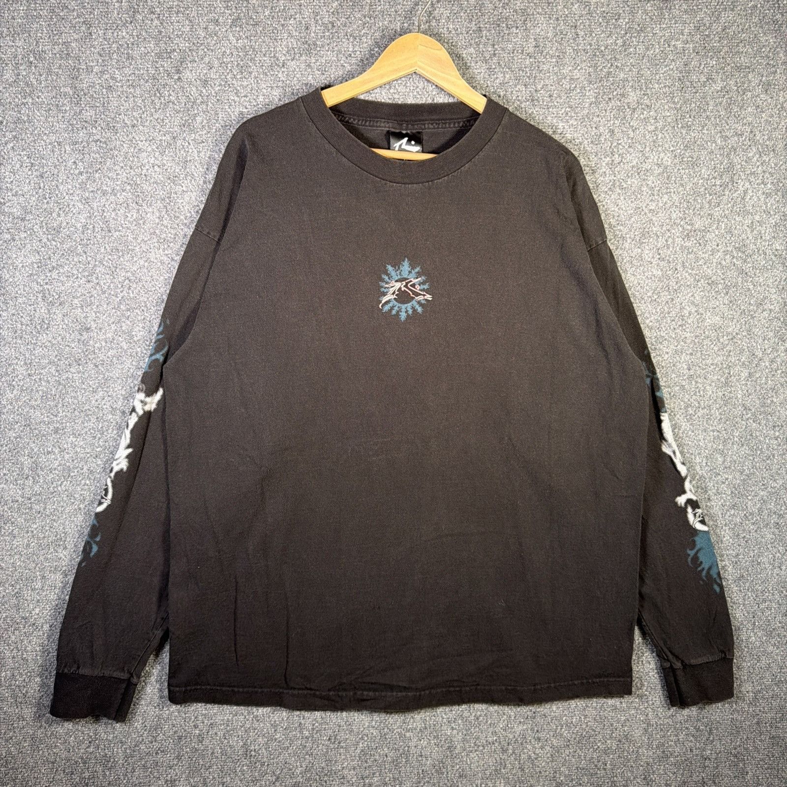 Rusty Vintage Rusty Shirt Mens XL Black 90s Long Sleeve Dragons Size US XL / EU 56 / 4 - 6 Thumbnail