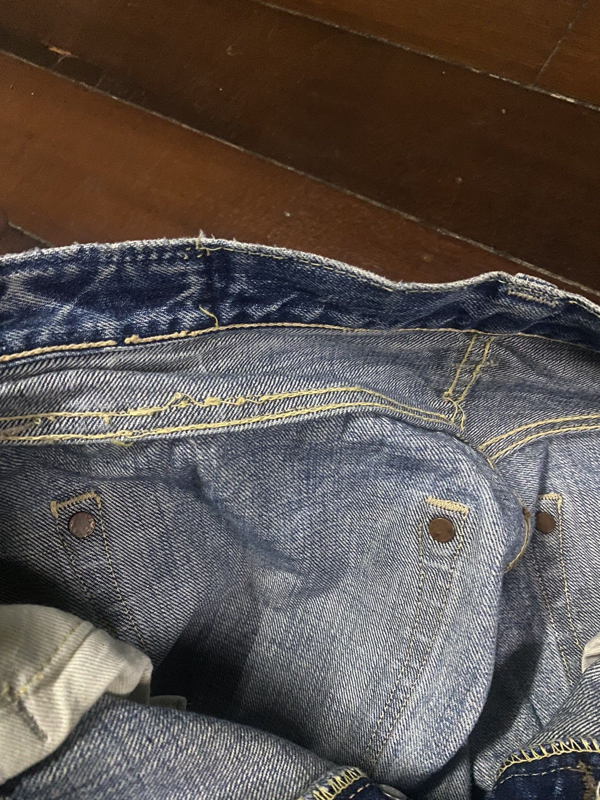 Warehouse FIRE 🔥 VINTAGE SUGAR CANES DISTRESSED NICE FADED Size US 31 - 21 Thumbnail