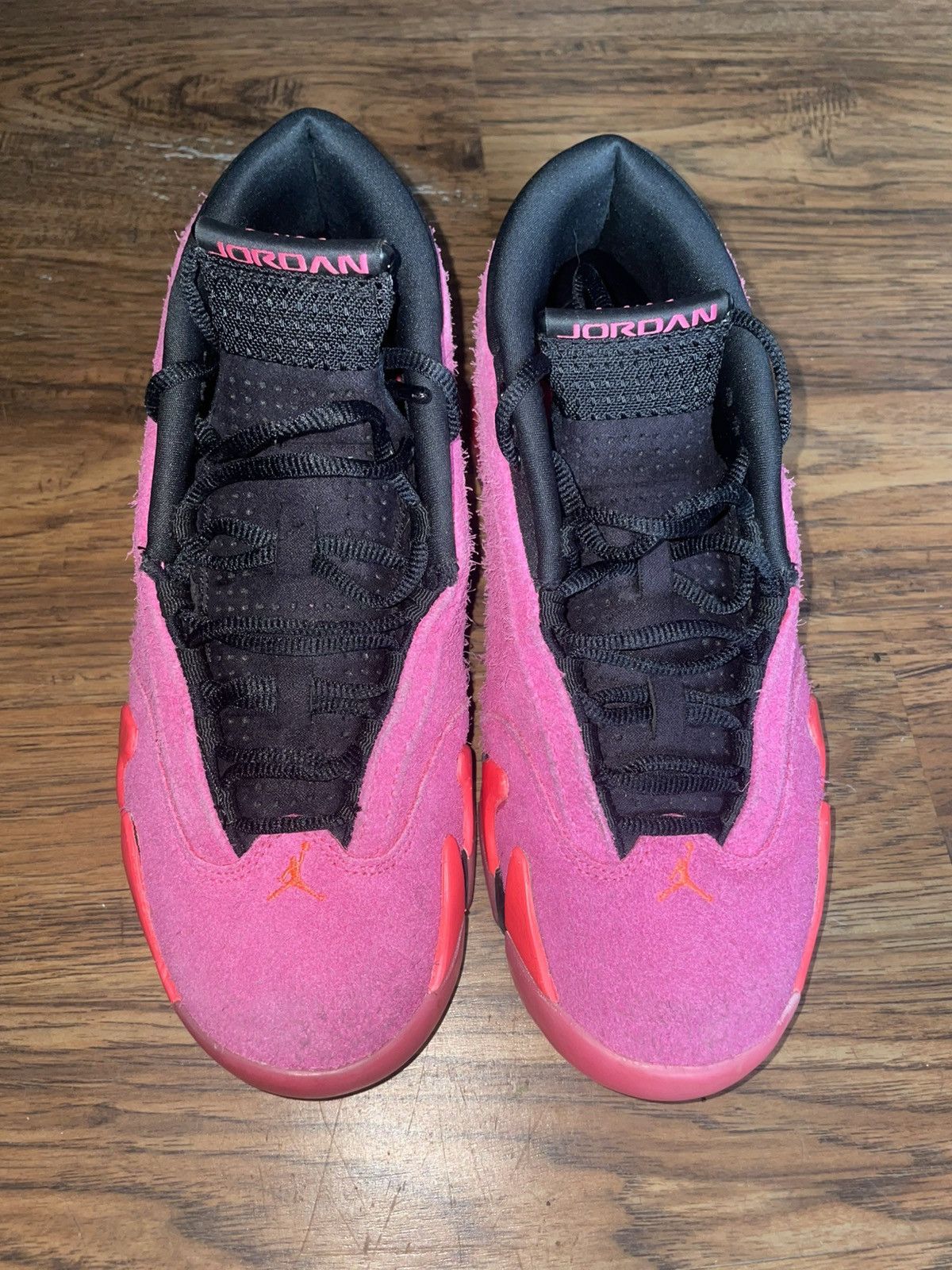 Jordan Brand Jordan 14 shocking pink size 8 womens Size US 8 / IT 38 - 4 Thumbnail