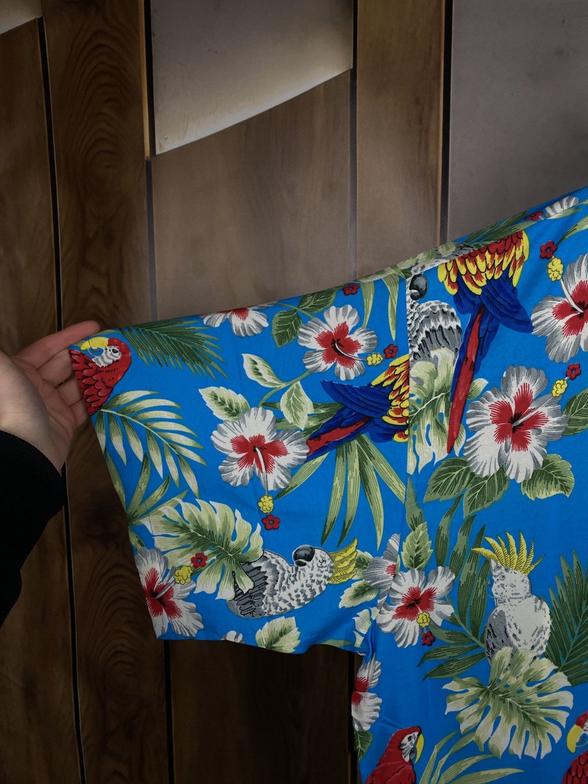 Vintage 🌊Vintage 90s Shirt Short Sleeve Parrot Hawaiian Overprint🌊 Size US XL / EU 56 / 4 - 3 Thumbnail