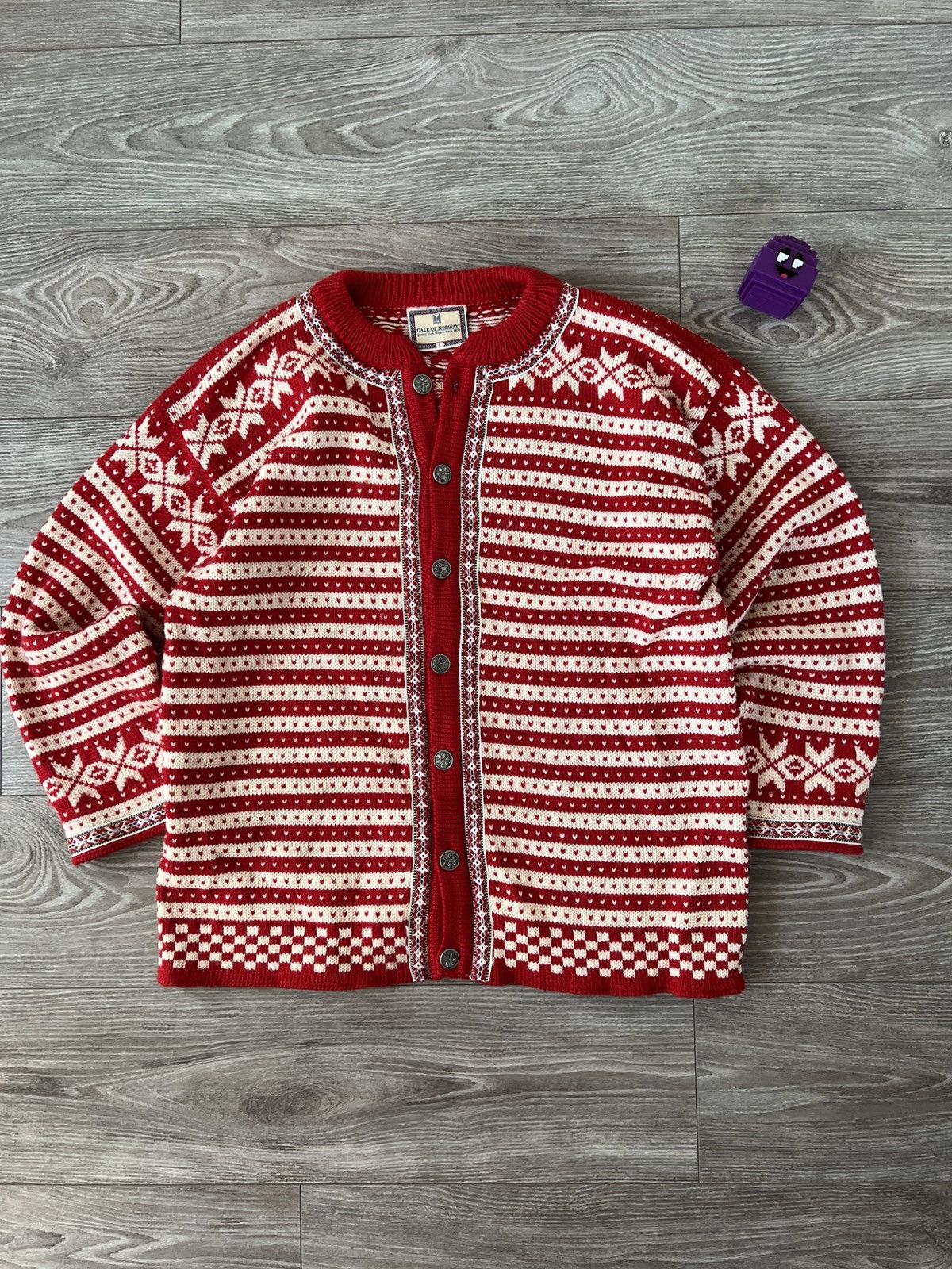 Vintage ‼️Vintage Dale Of Norway Premium Wool Button Sweater Cardigan Size US L / EU 52-54 / 3 - 5 Thumbnail