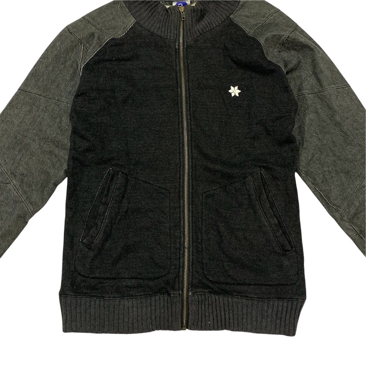 ABAHOUSE Abahouse Nordic Rescue Patchworks Denim Zipper Jacket Size US M / EU 48-50 / 2 - 4 Thumbnail
