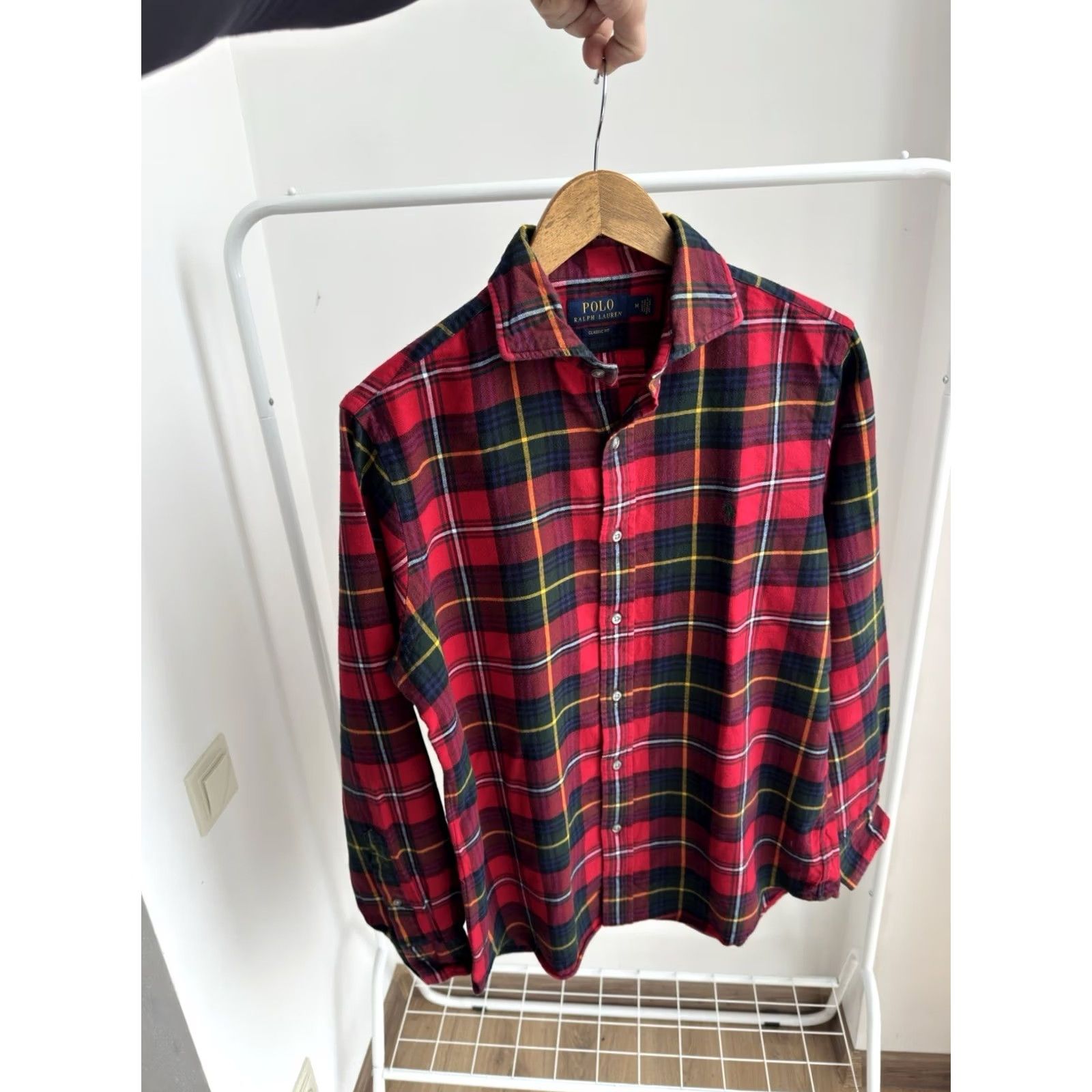 Polo Ralph Lauren VINTAGE Polo Ralph Lauren Shirt Plaid Checked Button-Up Red Men M Size US M / EU 48-50 / 2 - 3 Thumbnail