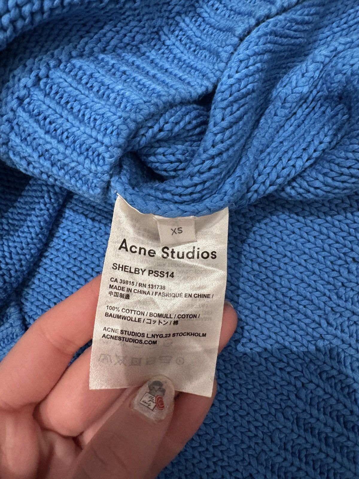 Acne Studios Acne Studios knit blue shorter sleeves Size S / US 4 / IT 40 - 5 Thumbnail