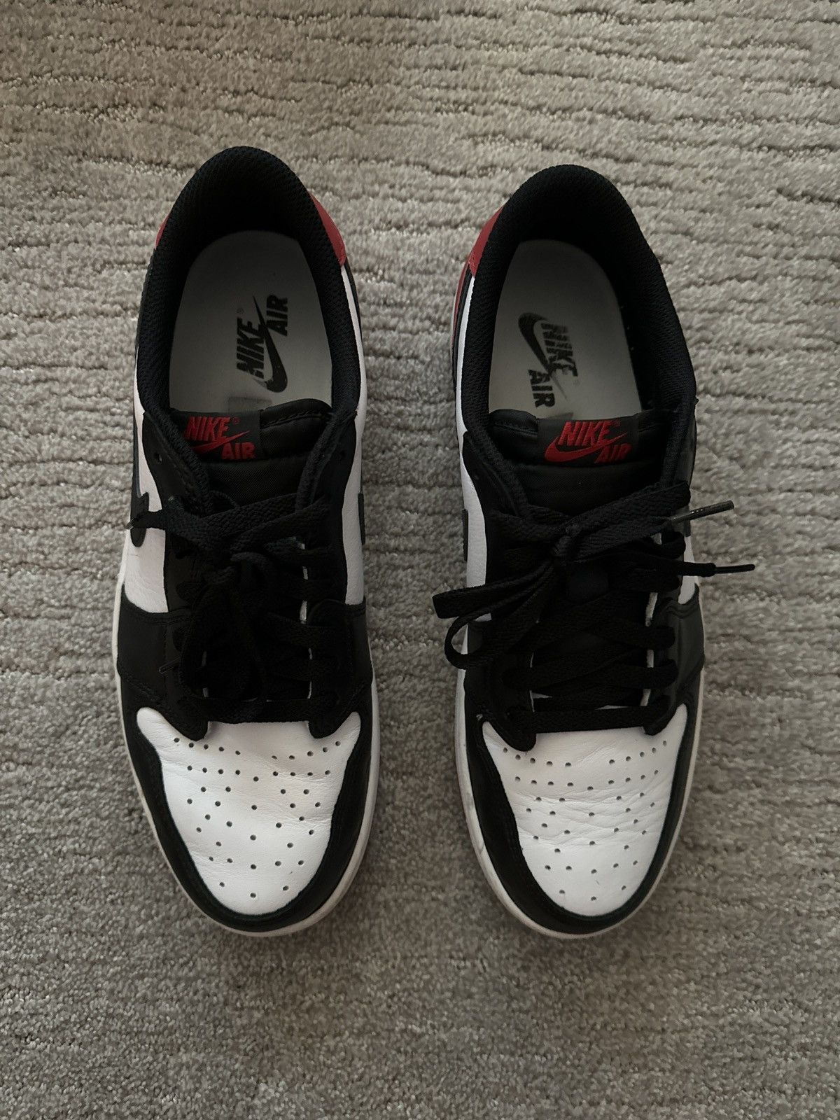 Jordan Brand Jordan 1 Low OG Bred - Mens 10.5 Size US 10.5 / EU 43-44 - 3 Thumbnail