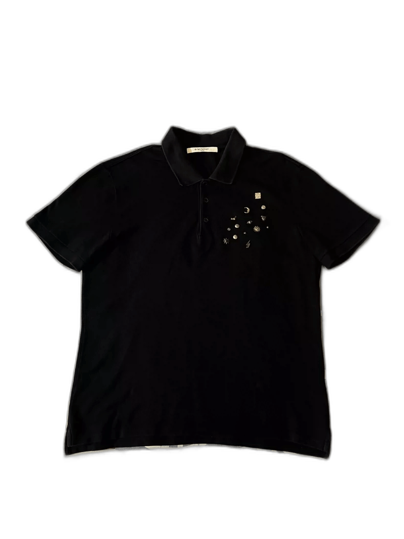 Givenchy Givenchy Metallic Short Sleeve Polo Shirt Size US XL / EU 56 / 4 - 1 Thumbnail