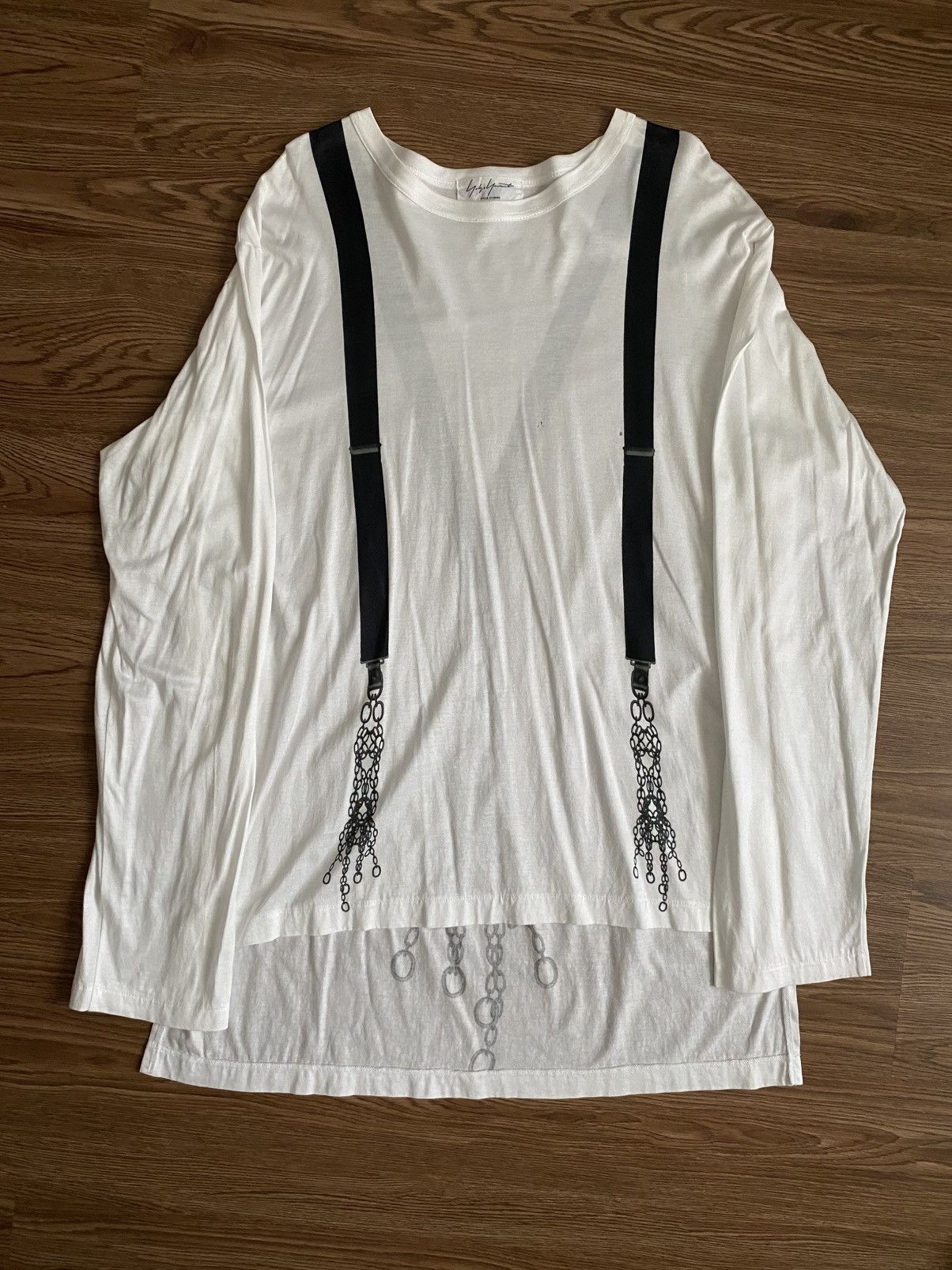 Yohji Yamamoto Yohji Yamamoto Pour Homme Suspender Long Sleeve Shirt SS07 Size US M / EU 48-50 / 2 - 2 Thumbnail