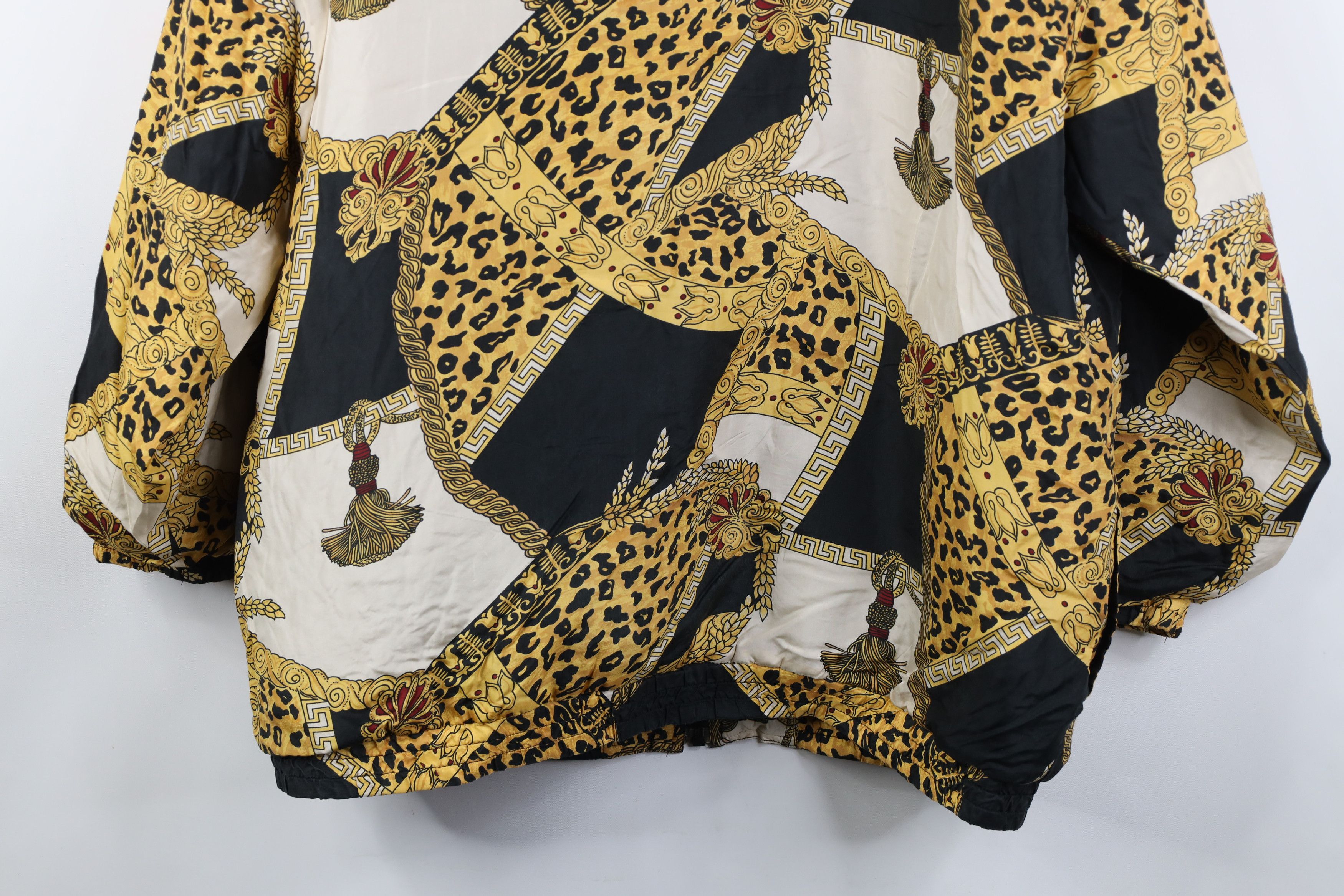 Vintage Vintage 90s Streetwear Leopard Tassel Puffer Jacket Coat Size XL / US 12-14 / IT 48-50 - 14 Thumbnail