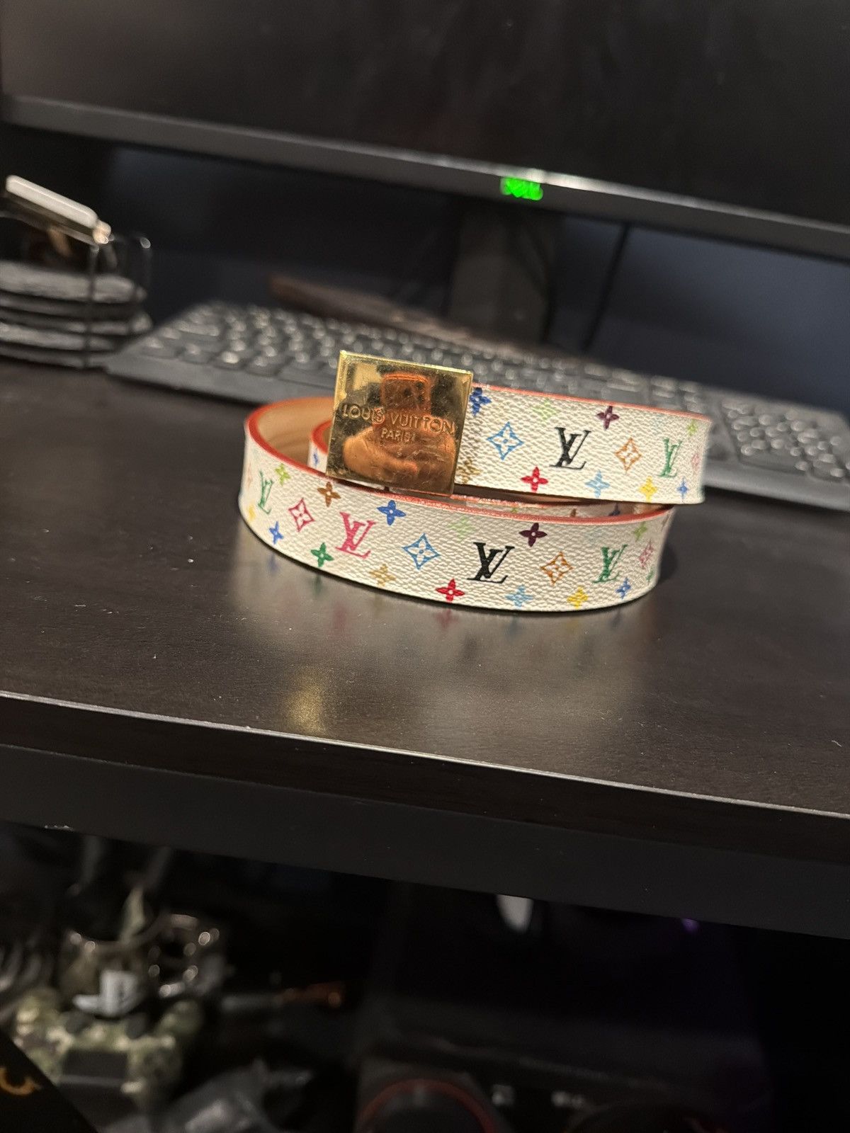 Louis Vuitton × Takashi Murakami Louis vuitton murakami belt vintage Size 36 - 1 Thumbnail