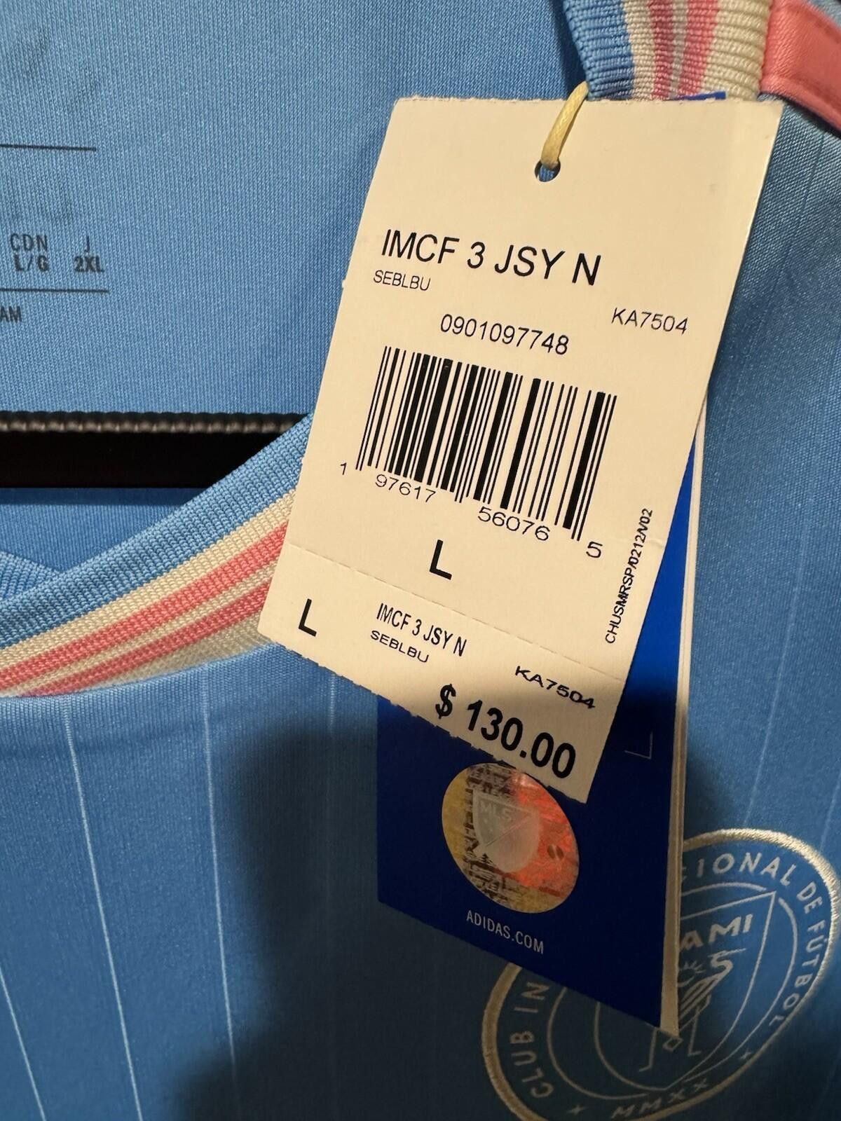 Adidas Inter Miami adidas Originals Third Jersey 2025/26 Blue Size ONE SIZE - 2 Thumbnail